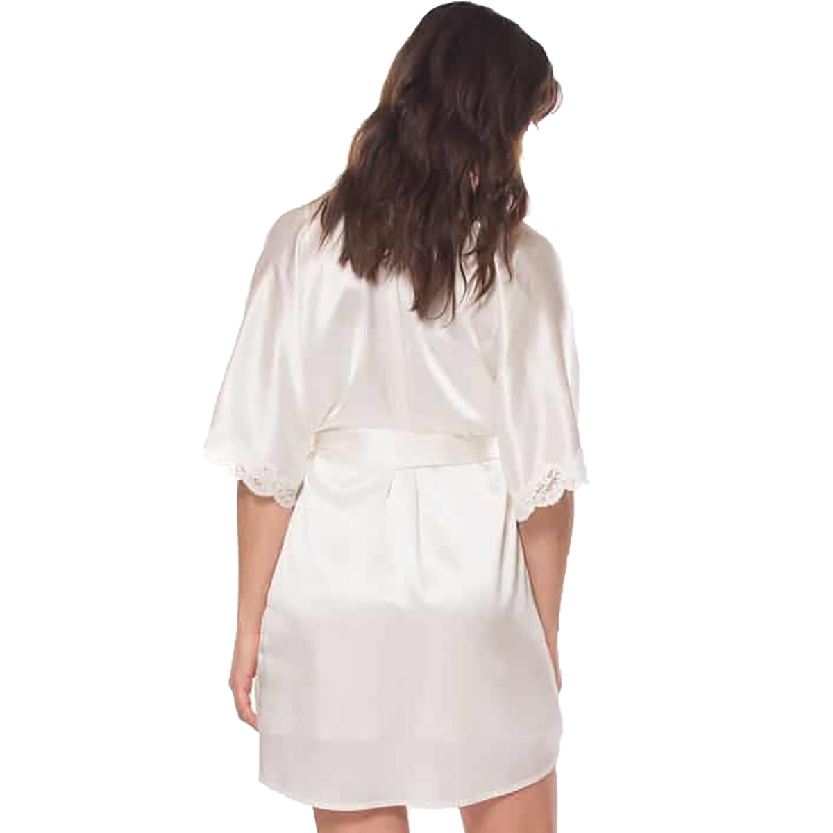 Christine Silk Boudoir Short Robe