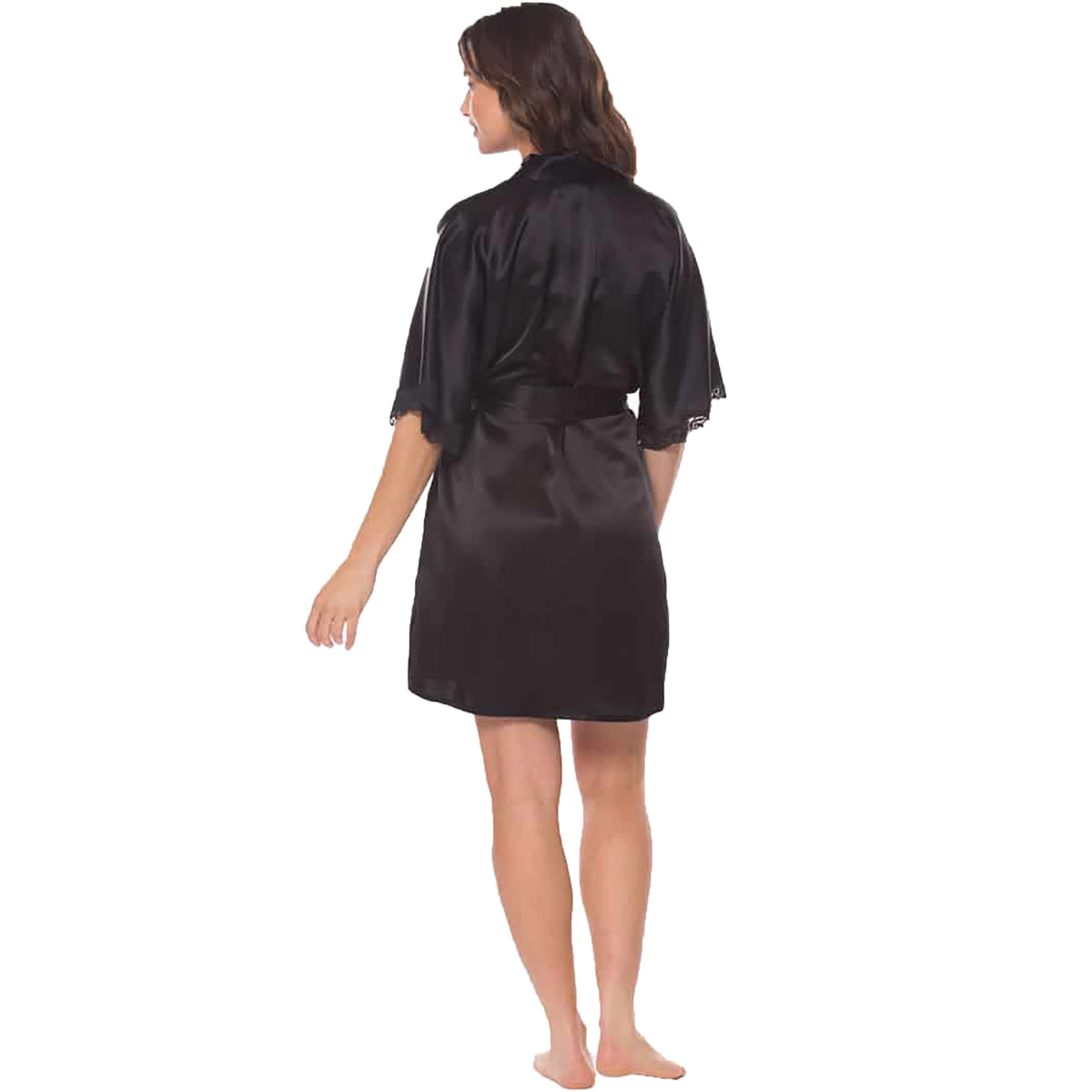 Christine Silk Boudoir Short Robe