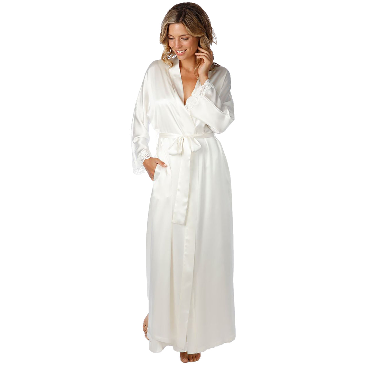 Christine Silk Bijoux Long Robe