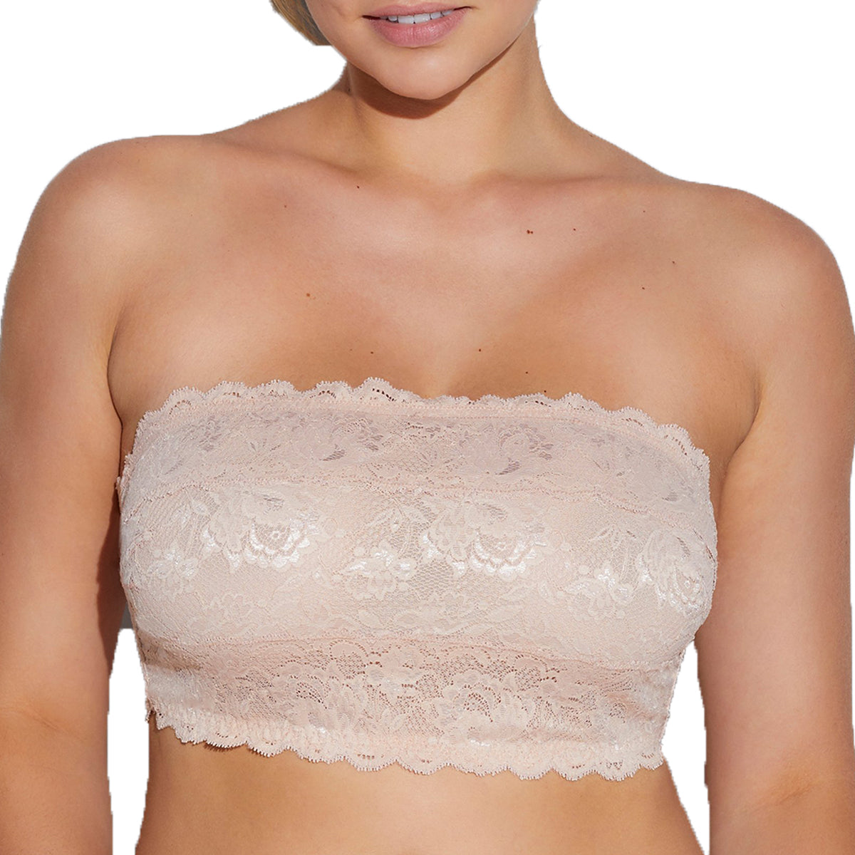 Brand - Mae Women's Inner Wire Support Lace Bandeau