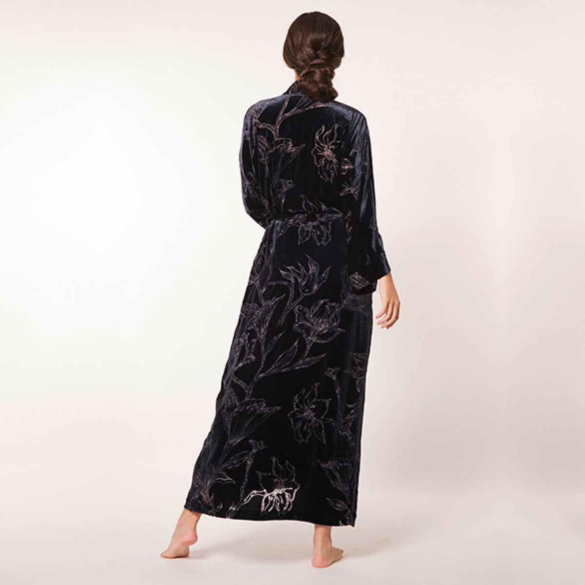 Christine Silk Faberge Long Robe