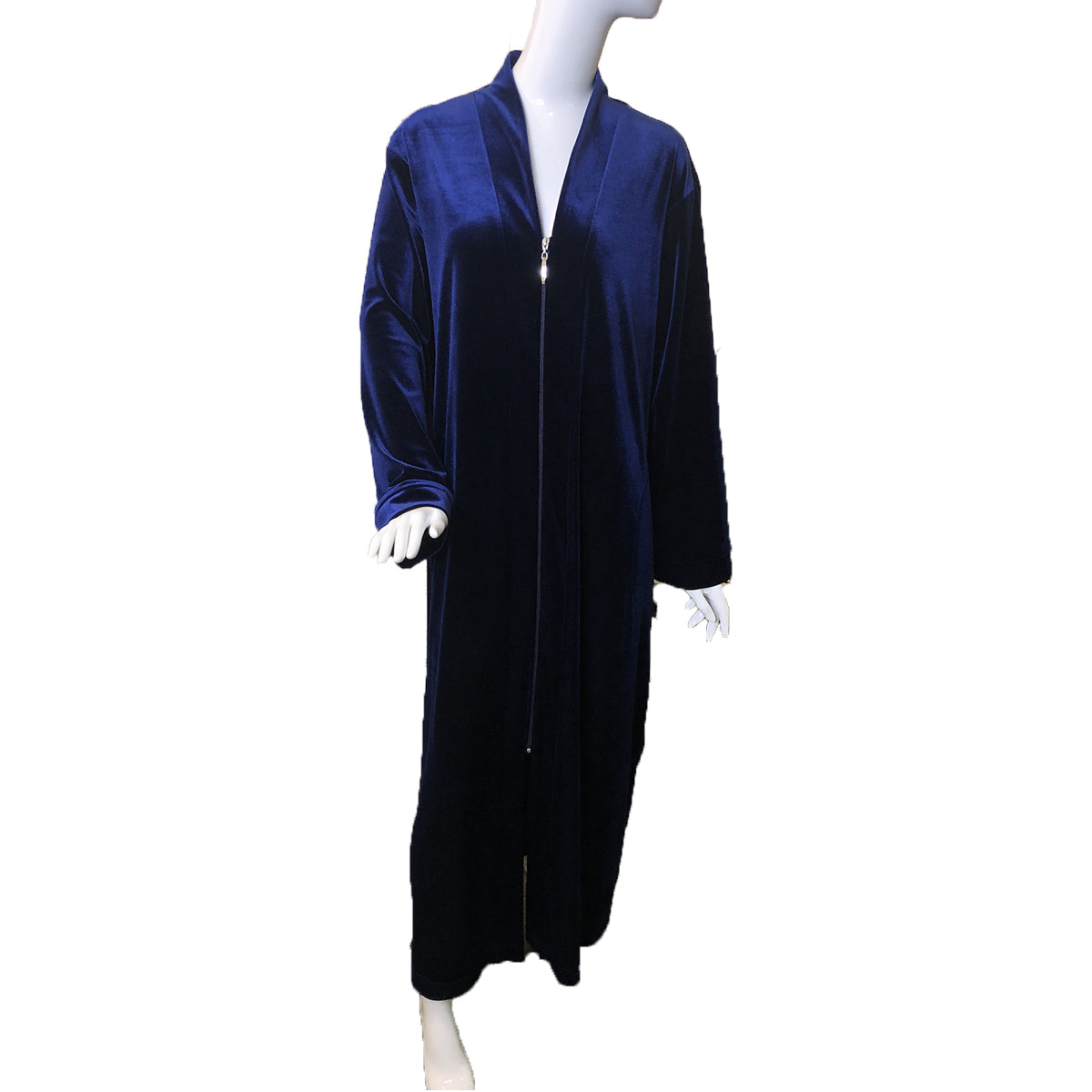 Long velour hot sale zippered robes