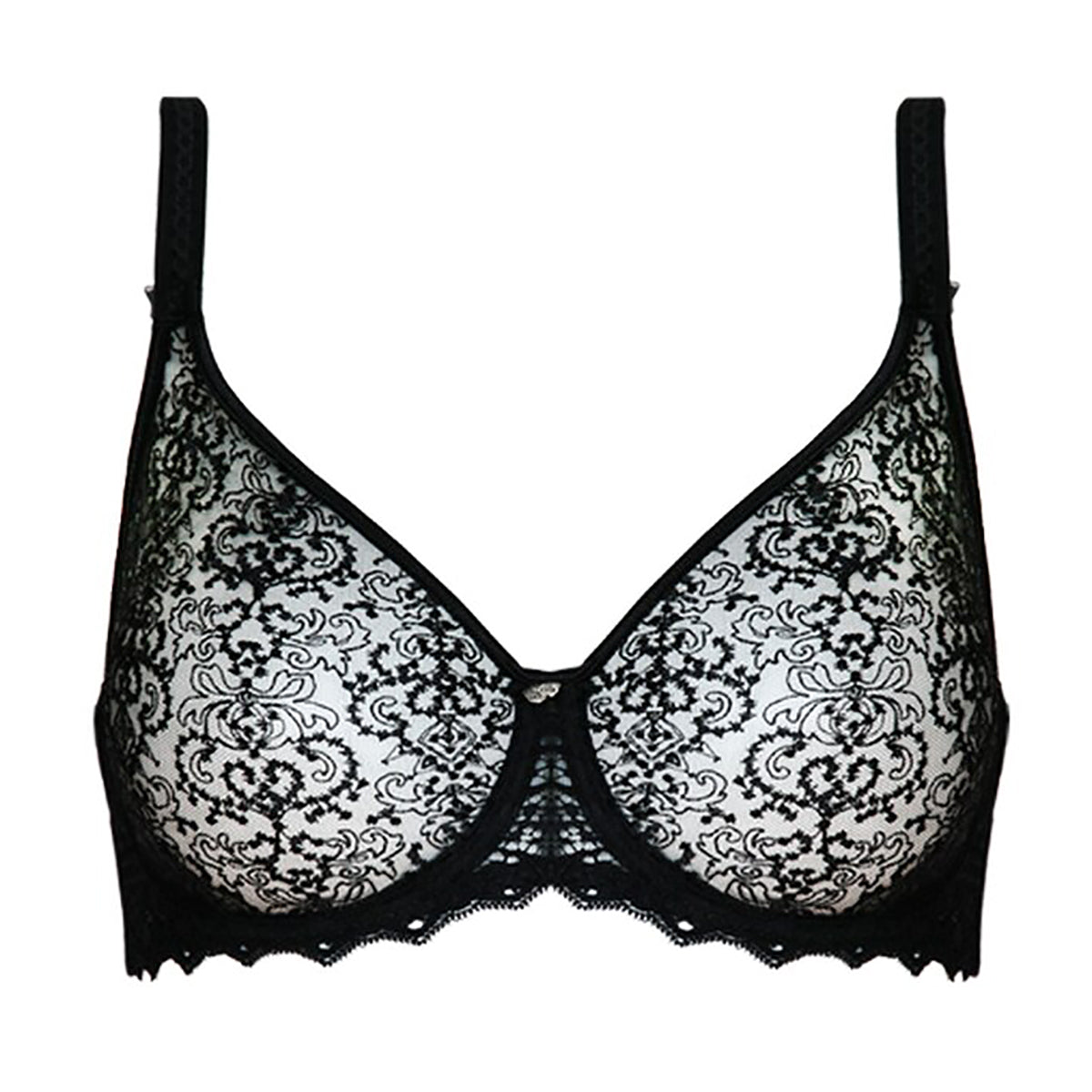 Empreinte cassiopee lace bra in black how should a bra fit french lingerie canada linea intima