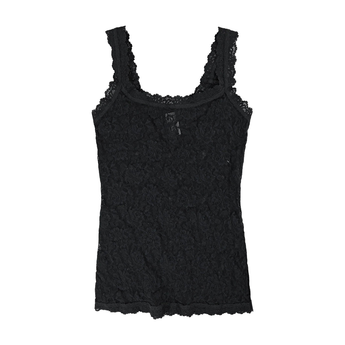 Black Merino Wide Lace Camisole
