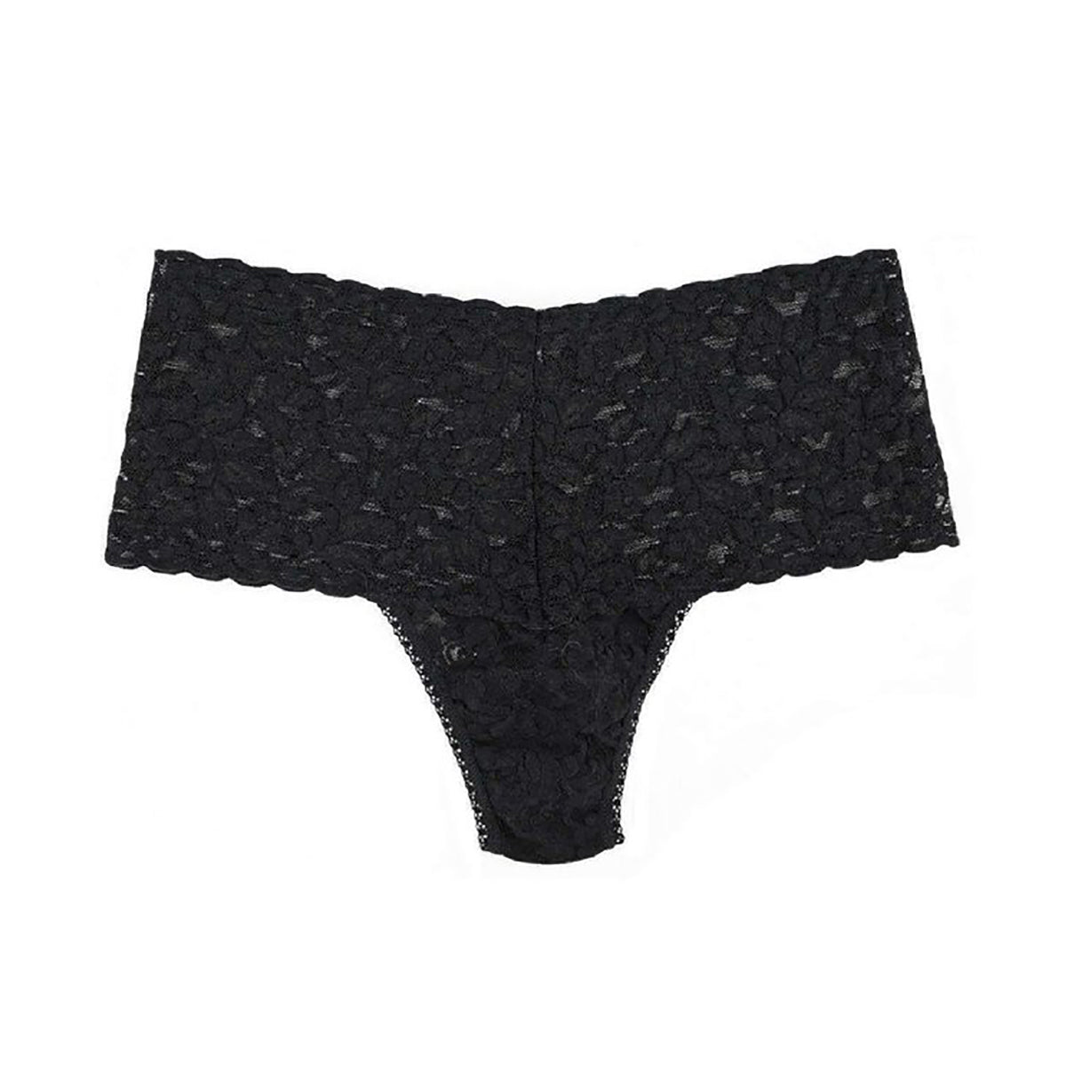 Retro Underwear Set Cami Bra & High Cut Thong in Black Lace -  Canada