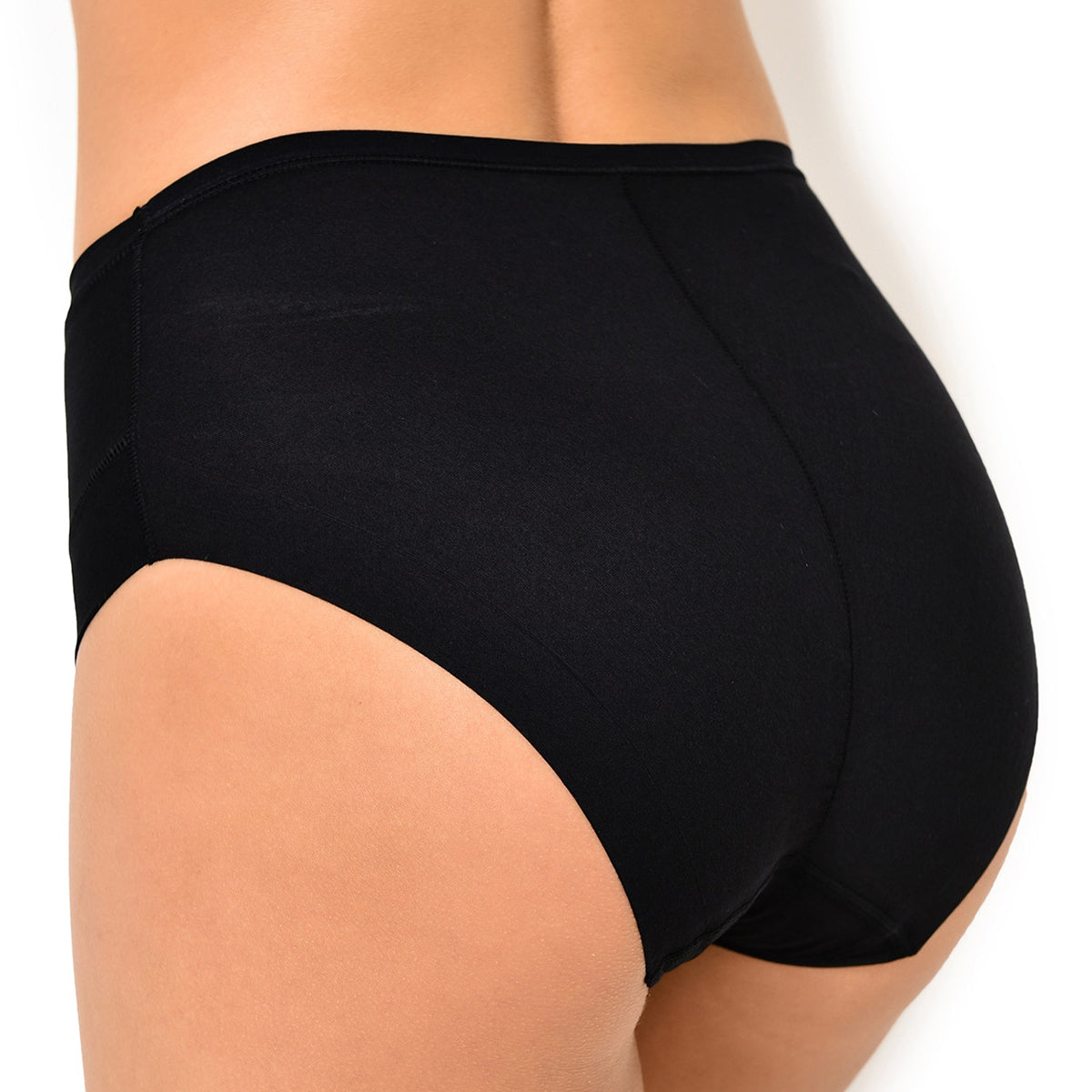 Janira cotton band brief in black panty lingerie canada linea intima