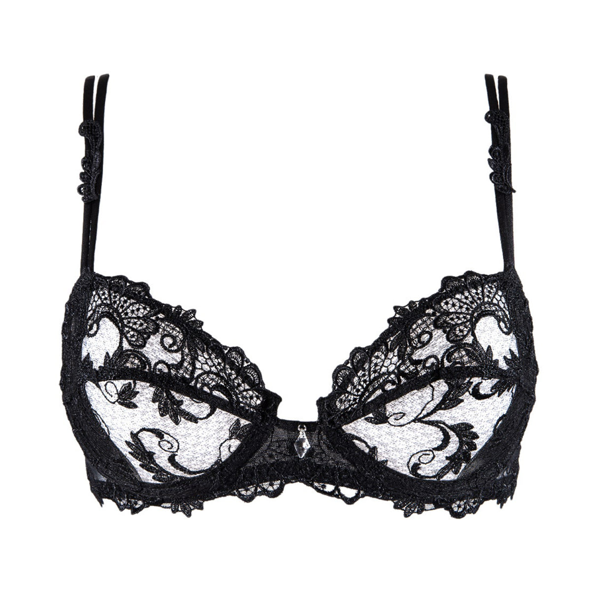 LISE CHARMEL Dressing Floral embroidered stretch-tulle underwired bra