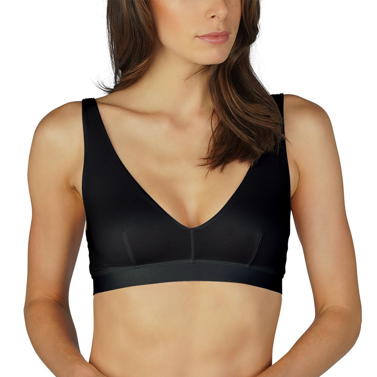 bralette wireless bra soft Mey Mood 44865 Triangle Soft Bra in Black