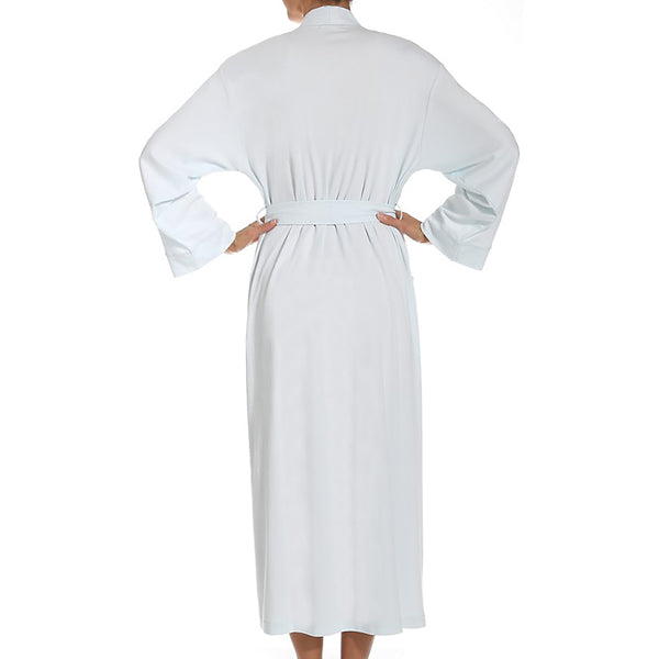 P-Jamas Butterknits long robe in blue p.jamas 355660 cotton lingerie canada linea intima toronto