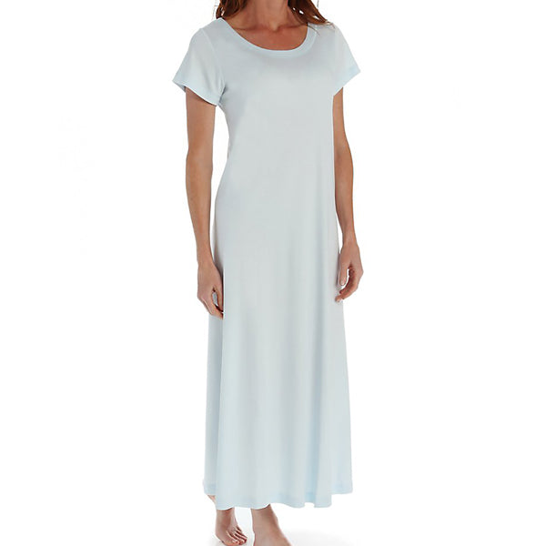 P-Jamas Butterknits Long Nightgown in Blue p.jamas cotton nightie 375660 lingerie canada linea intima toronto