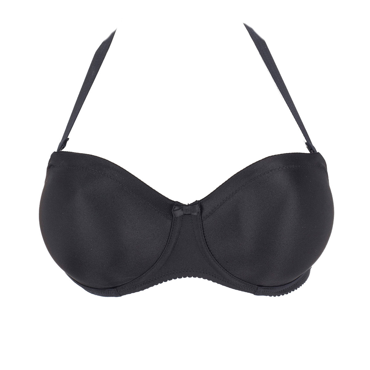 PrimaDonna Satin Strapless Bra in Black 016-1331