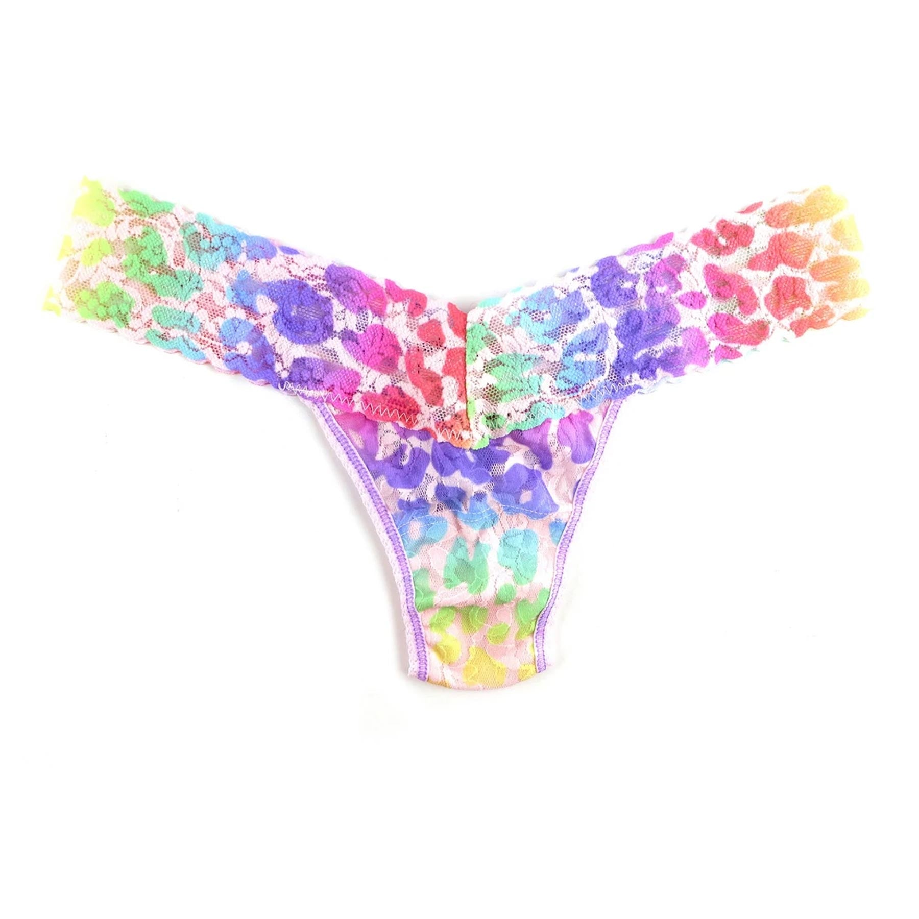 Hanky Panky Printed Lace Low Rise Thong