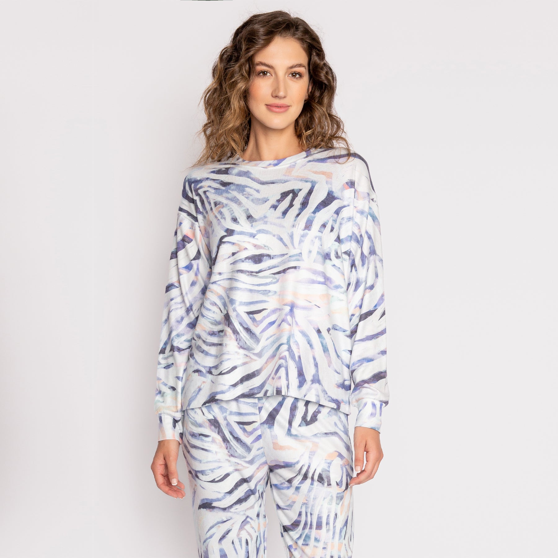 PJ Salvage Peachy Party Zebra Lounger Set
