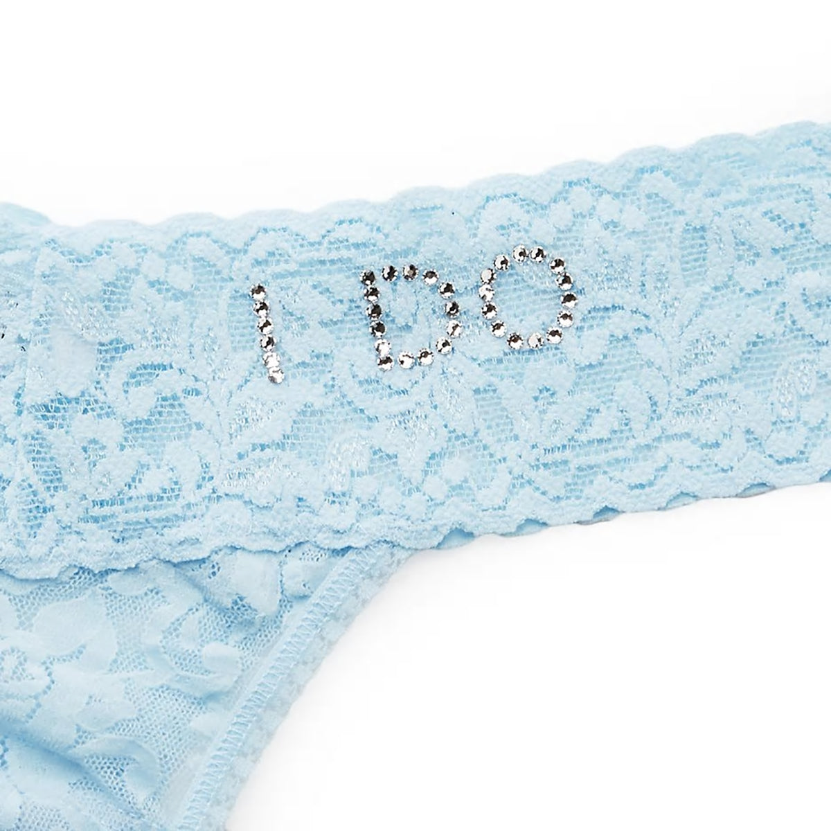 Hanky Panky "I DO" Lace Low Rise Thong 6510 in Blue