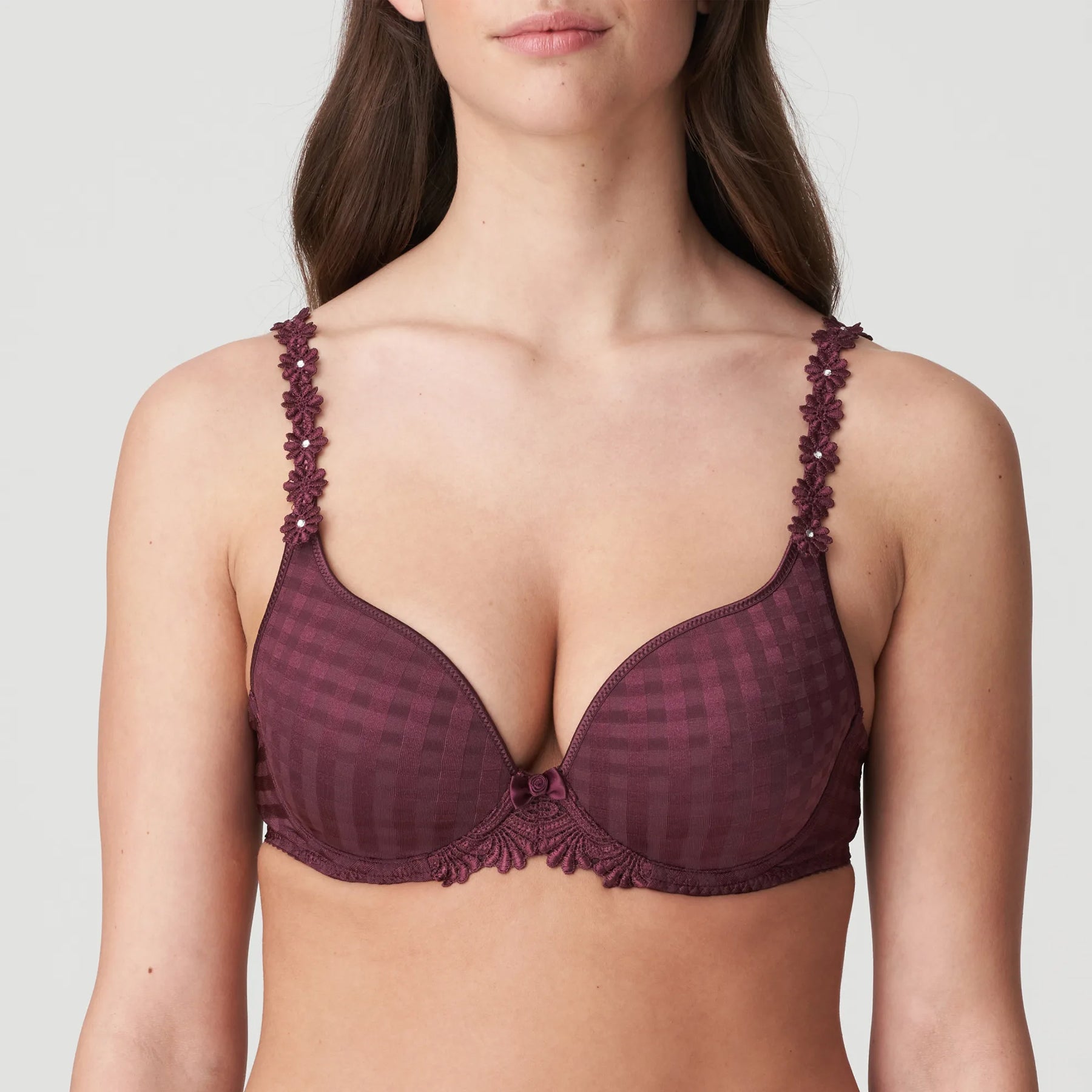 Blush Padded & Wired Lace Longline Multiway Bra - Size 32 to 38 (B-C-D)  (021201)