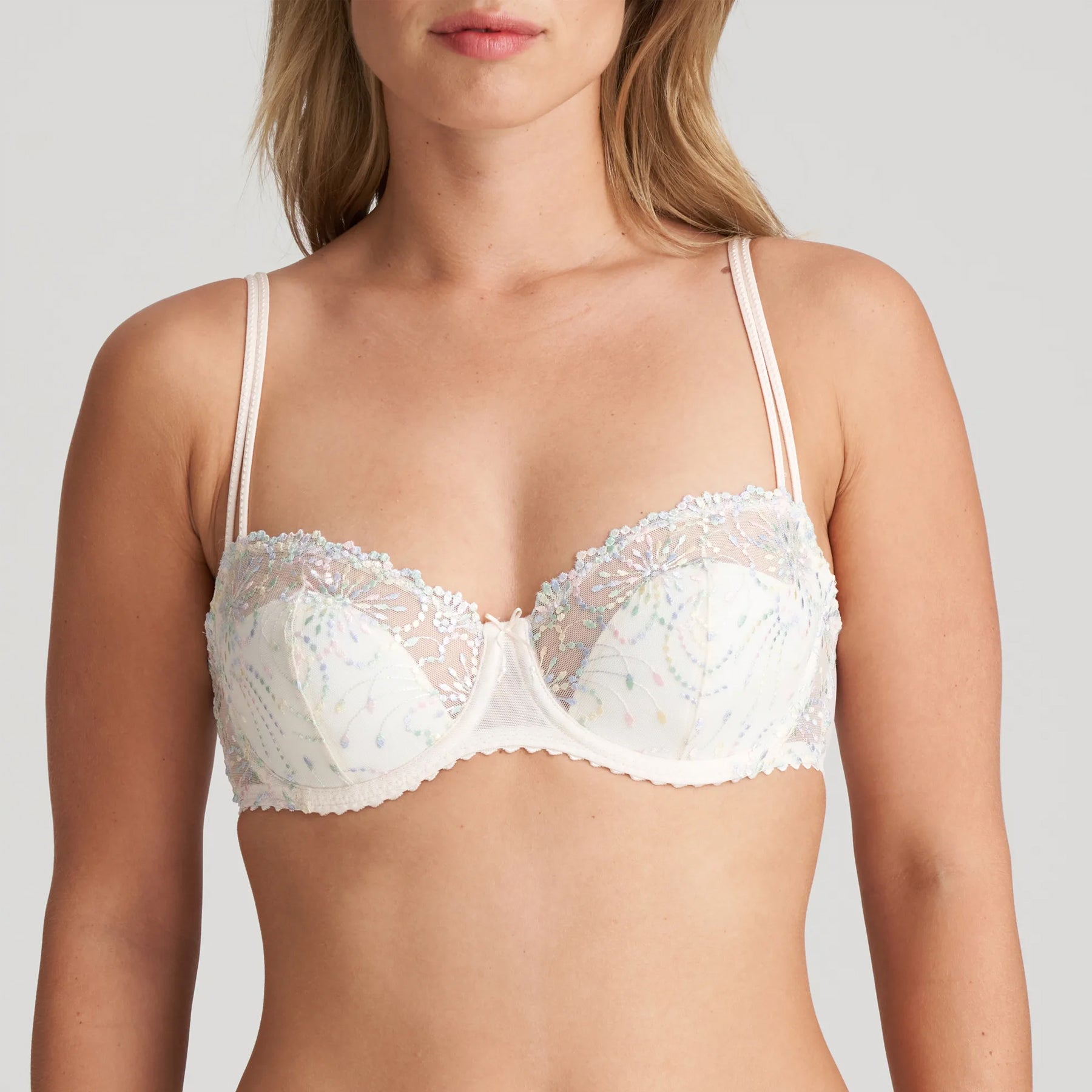 Figleaves Pulse eyelash lace balcony bra in lime - ShopStyle