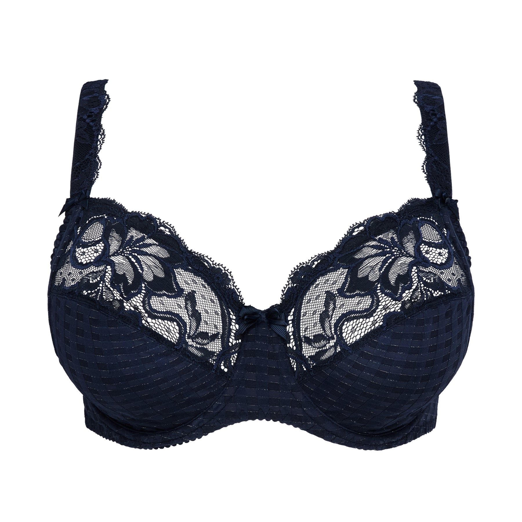 PrimaDonna Madison Full Cup Bra in Navy basics, designed with supportive full cups, side support panels, and smooth shaping for all-day comfort.