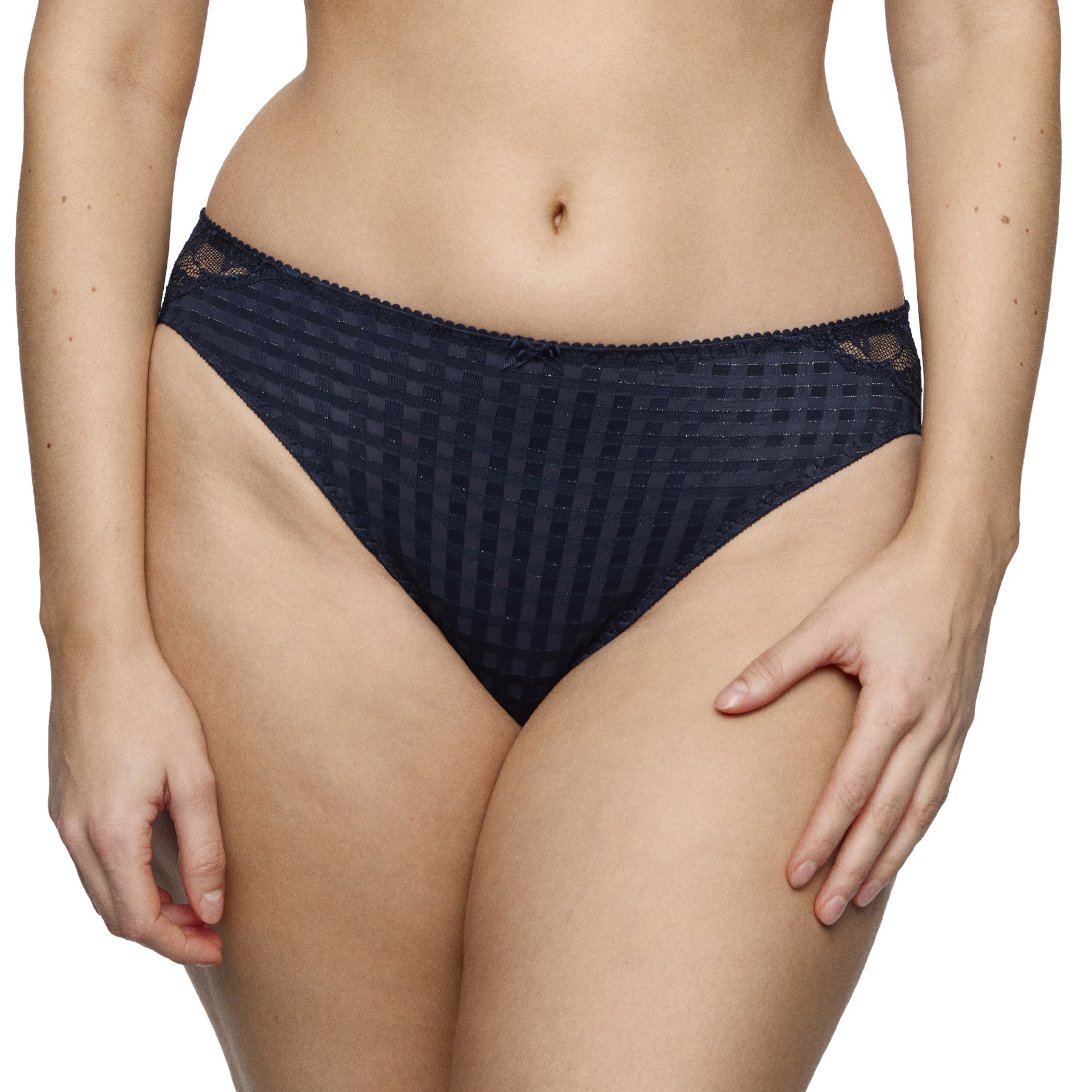 PrimaDonna Madison Rio Brief in Navy basics, designed with soft fabric, refined lace inserts, and a smooth silhouette for everyday comfort.