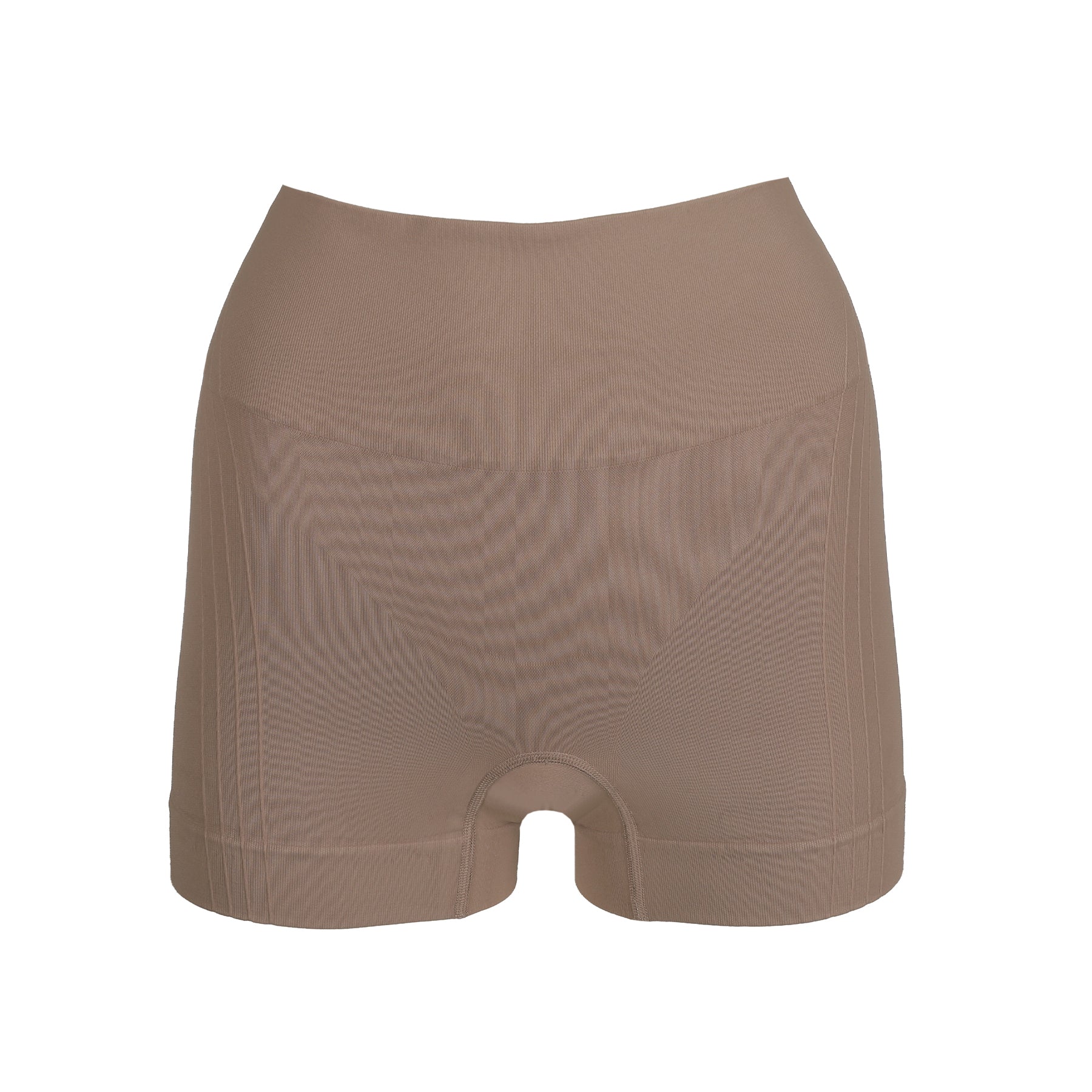 Cocoa high-waisted shaping shorts product image on white background - seamless design