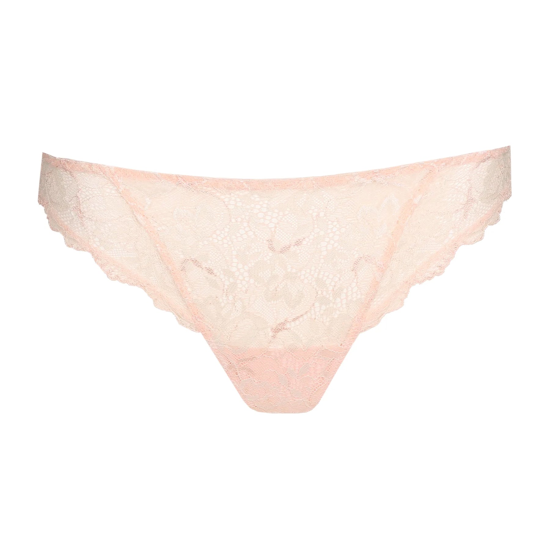 Handmade Thongs in White Color With Lace, Lace Has White and White Flowers.  -  Canada