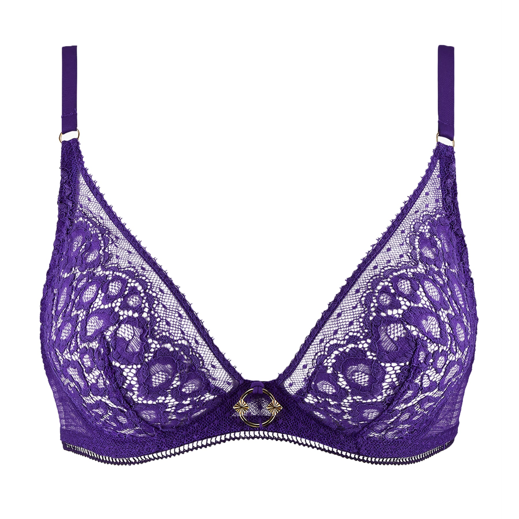 Aubade Illusion Fauve Triangle Plunge Bra