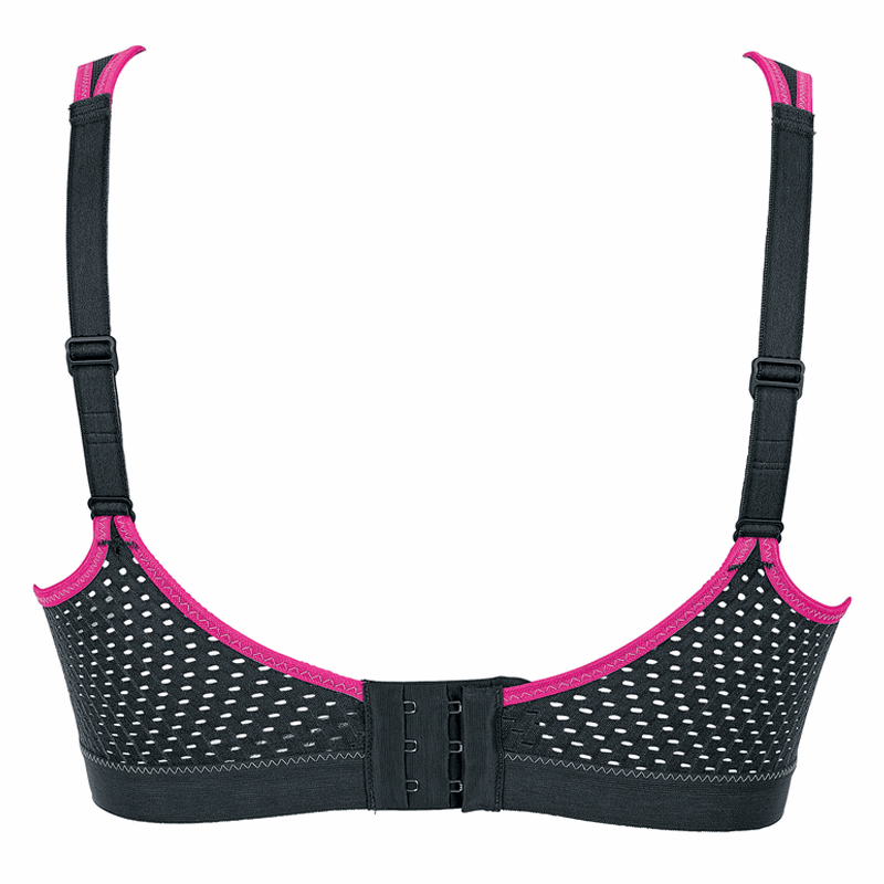 ANITA AIR CONTROL SPORTS BRA WITH PADDED CUPS - PINK/ANTHRACITE – Tops &  Bottoms