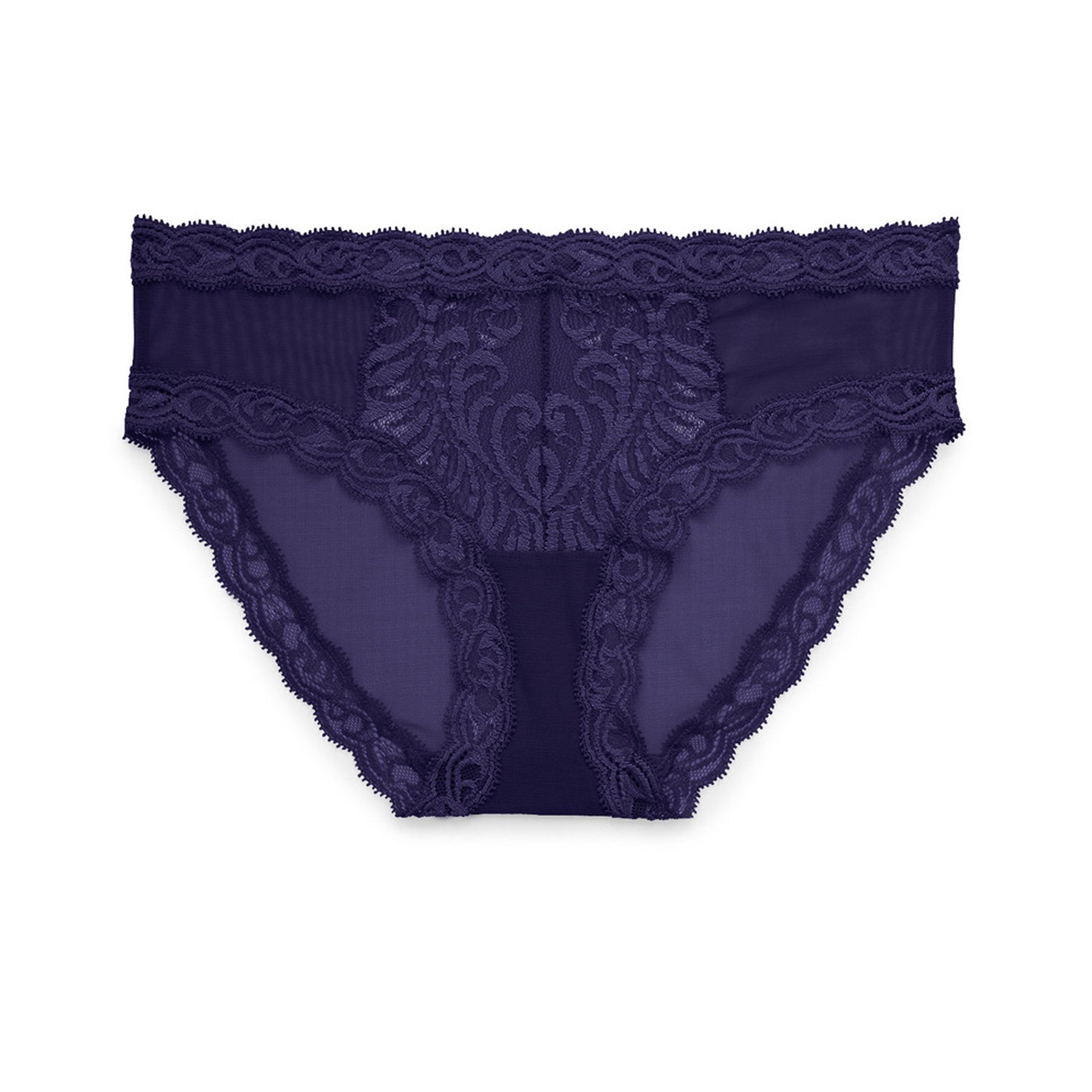 Old Navy Purple Mid Rise Floral Mesh Underwear Women's Large New - beyond  exchange