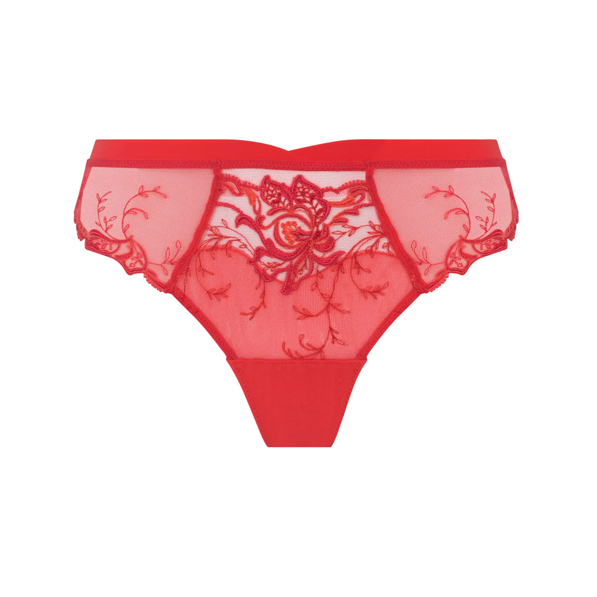Lily Pad Lingerie - SCARLET RED in MARIE JO's Avero bra and panty