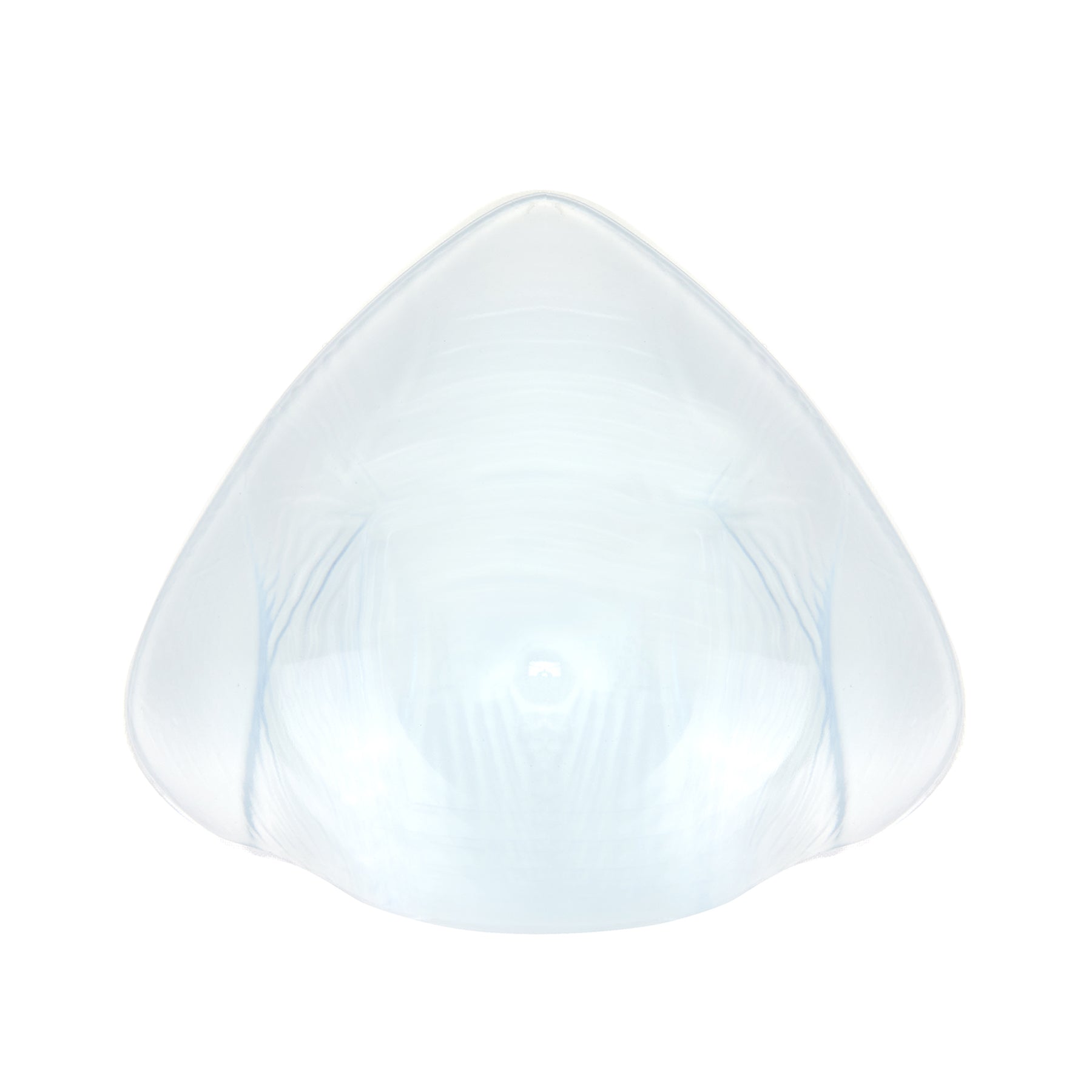 Amoena Aqua Wave 149 breast prosthesis front view - transparent, lightweight swim form designed for balance and comfort in water.