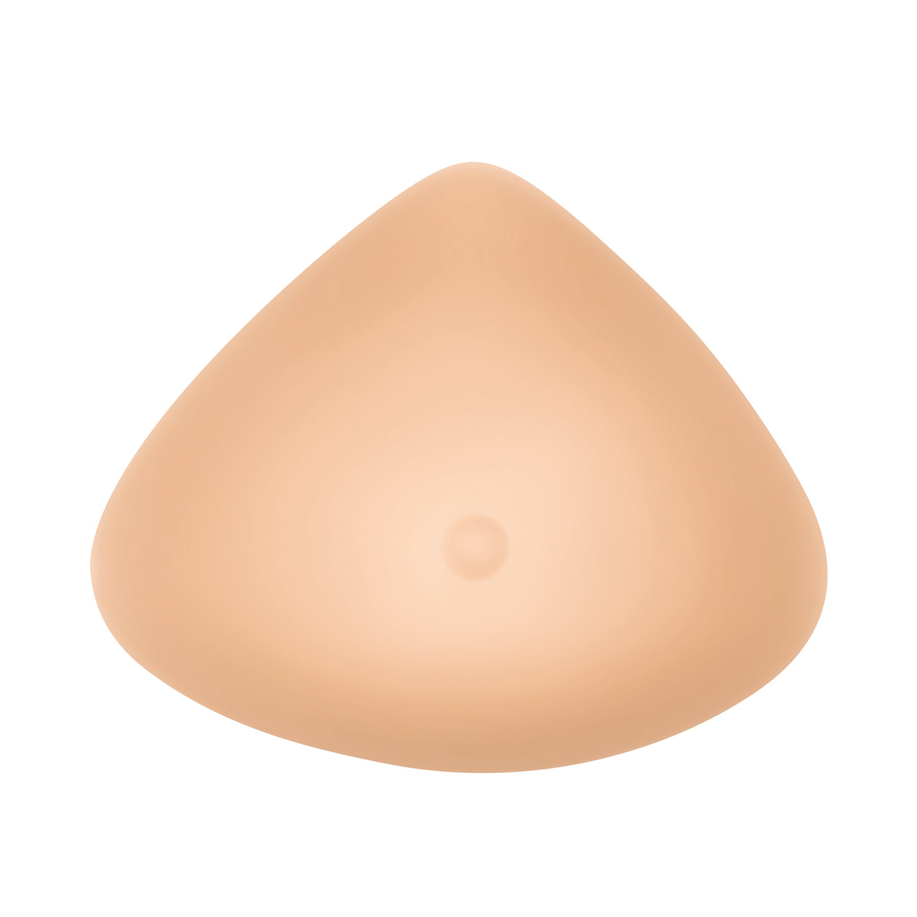 Front view of Amoena 320-2S/321-3S Natura Cosmetic breast prosthesis in a natural skin-tone silicone, shaped for a realistic appearance and smooth, symmetrical contour.
