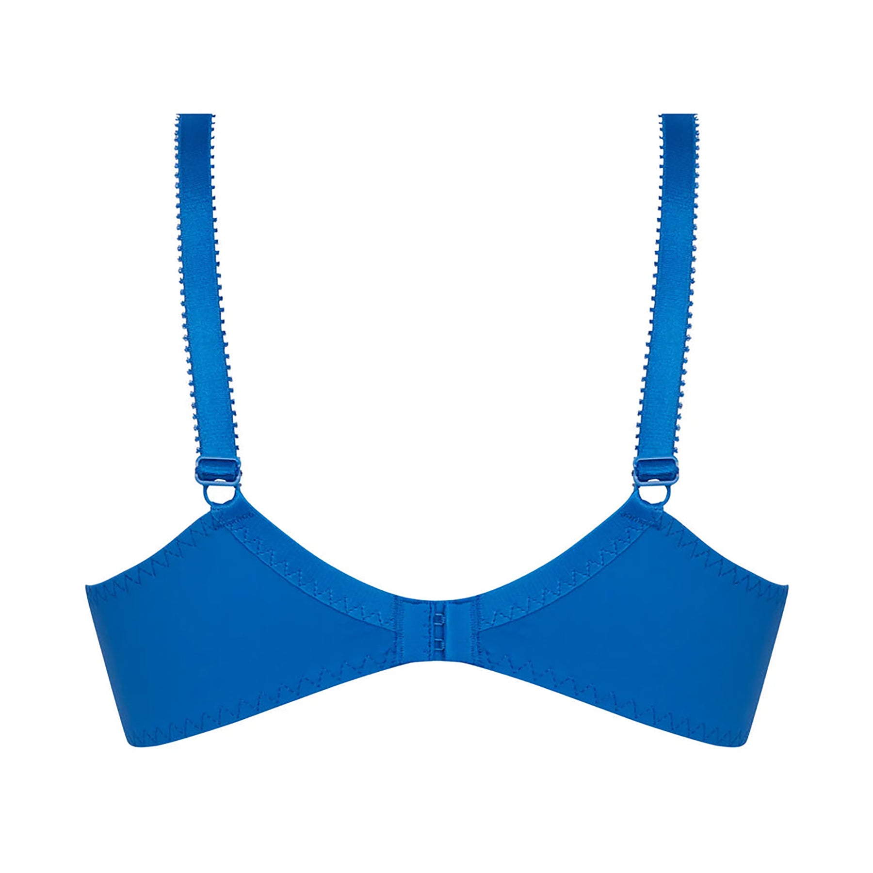 Antigel Stricto Sensuelle 3-quarter cup bra FCH2817 in cobalt, back view featuring smooth supportive band and adjustable straps