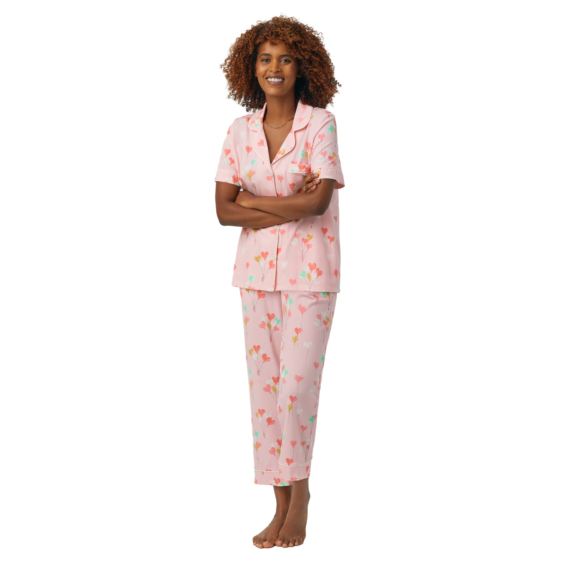 Bed Head Short Slv Cropped Pant PJ Set