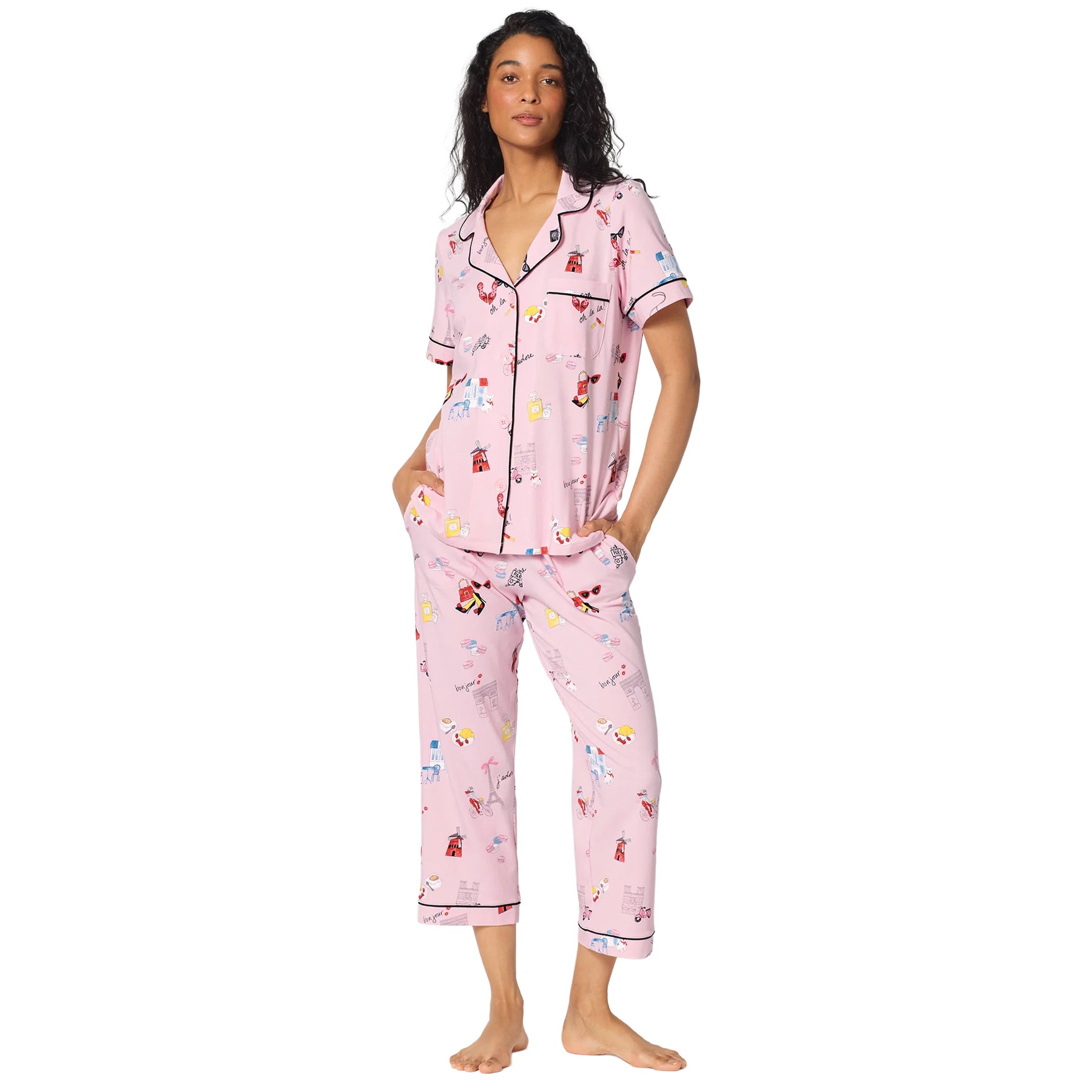 Bed Head Short Sleeve Cropped PJ Set