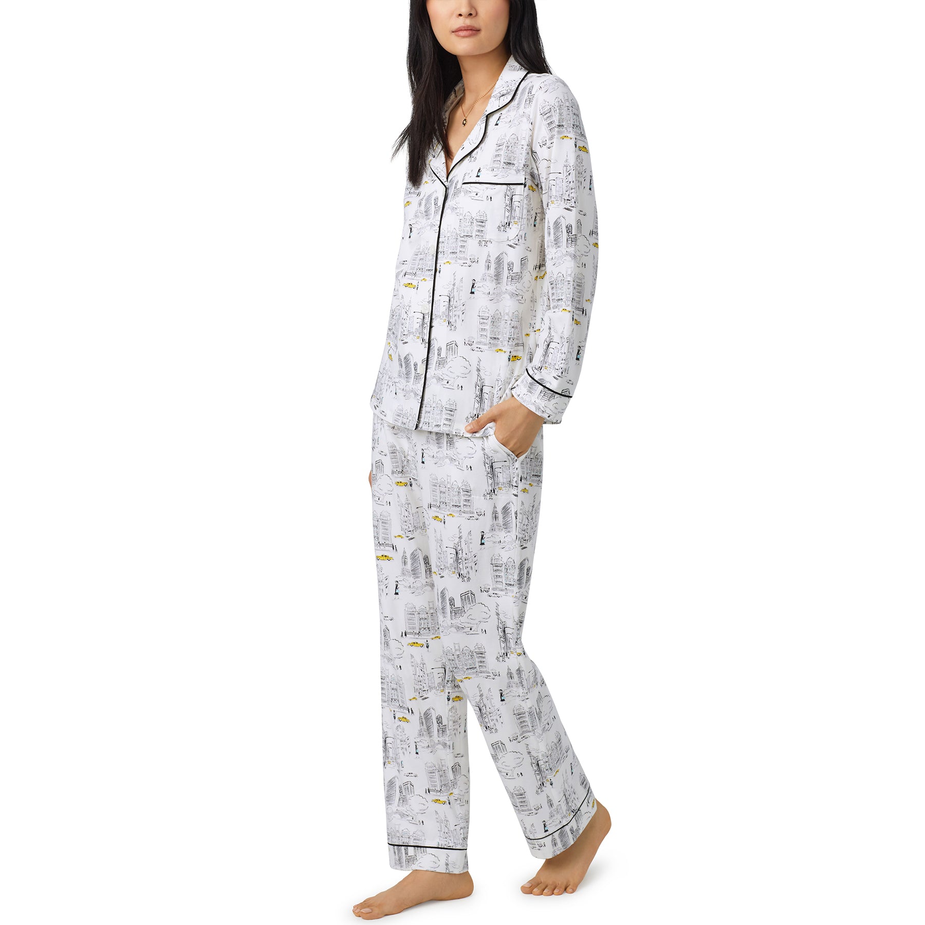Long Sleeve & Pants Cotton Pajamas Set SIeLEI Italy  Di Moda European  Lingerie Toronto – Di Moda Lingerie