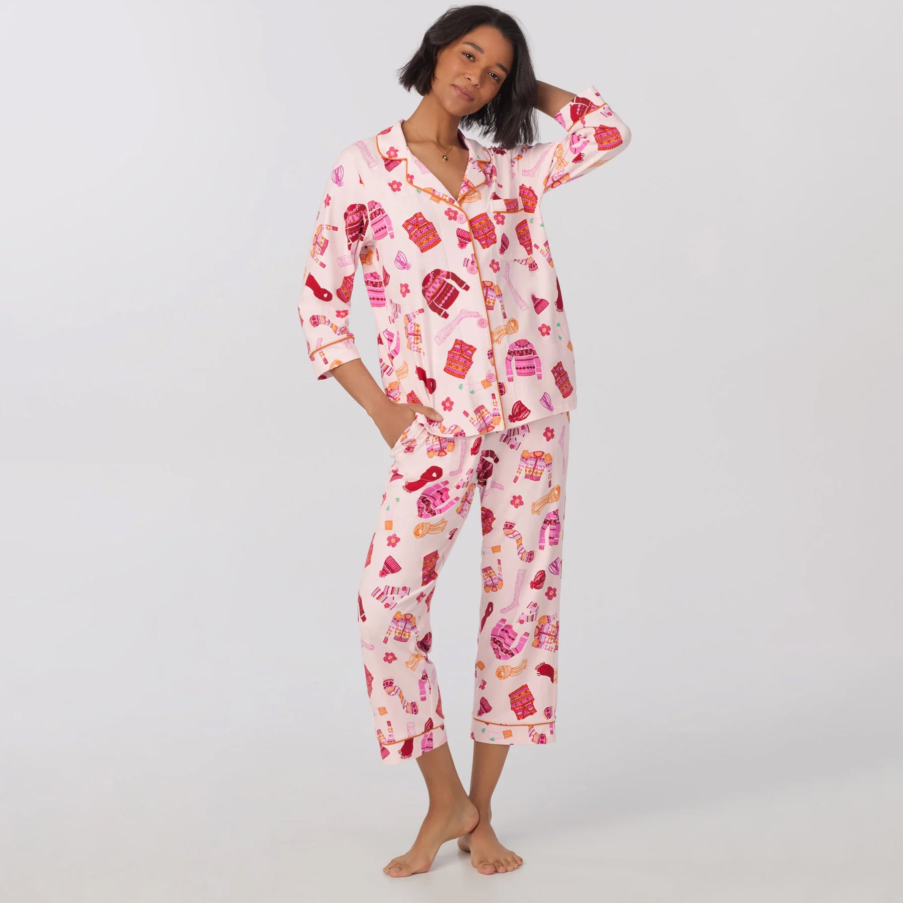 Bed Head 3/4 Slv Cropped Pant PJ Set