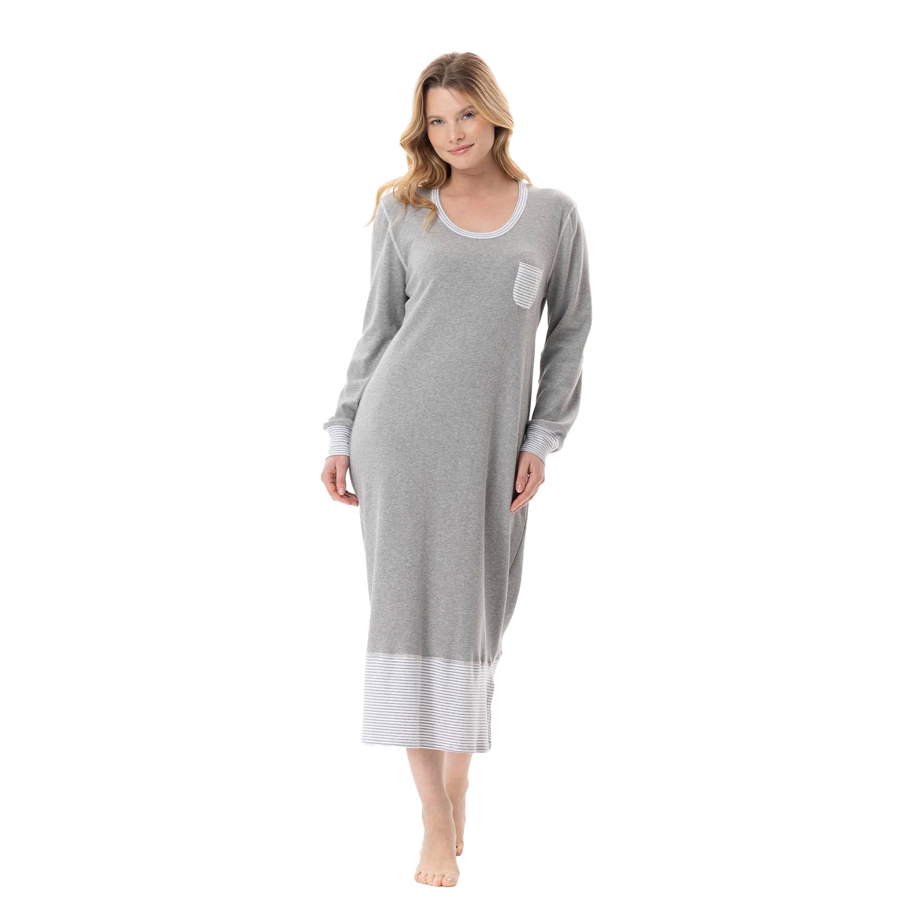 Le Chat Flocon Long Sleeve Gown
