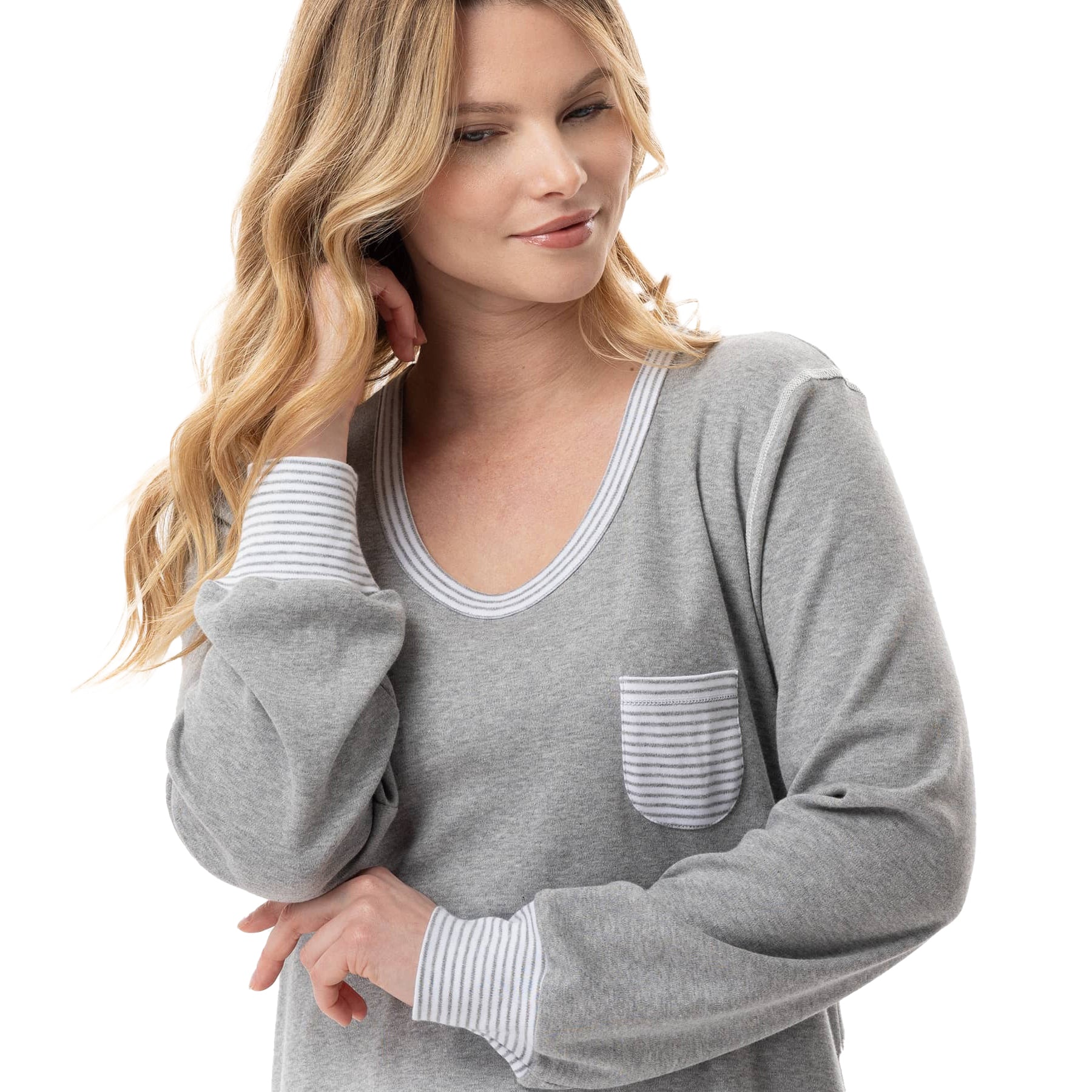 Le Chat Flocon Long Sleeve Gown