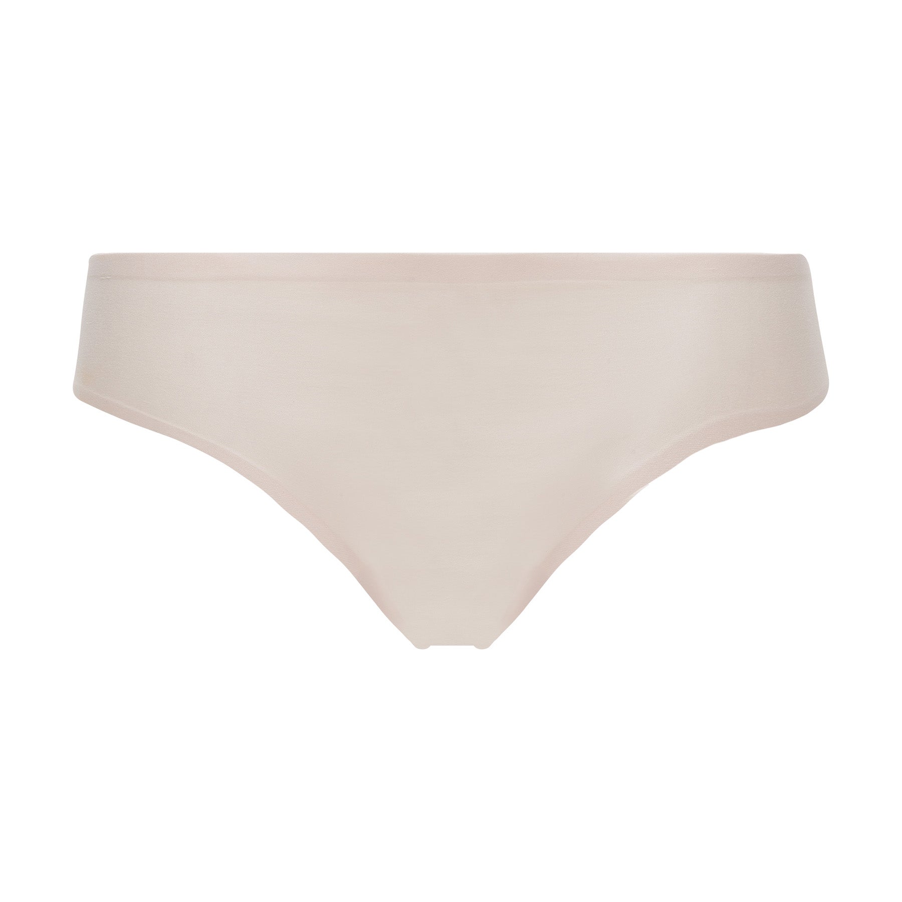 Chantelle Soft Stretch bikini panty in Sugar Pink - seamless, lightweight microfibre underwear with bonded edges, front view.