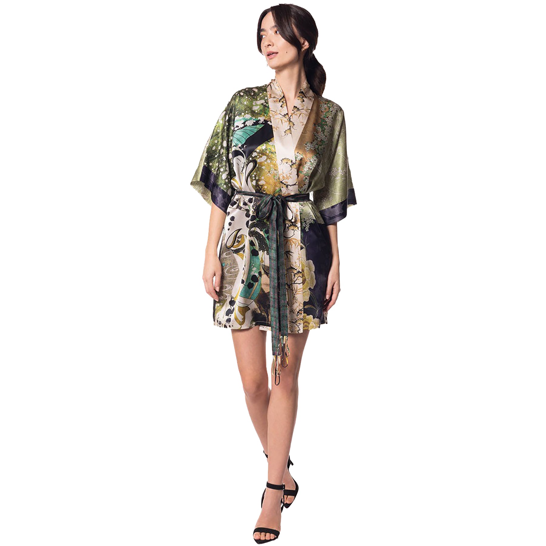 Christine Winter Geisha Silk Short Robe