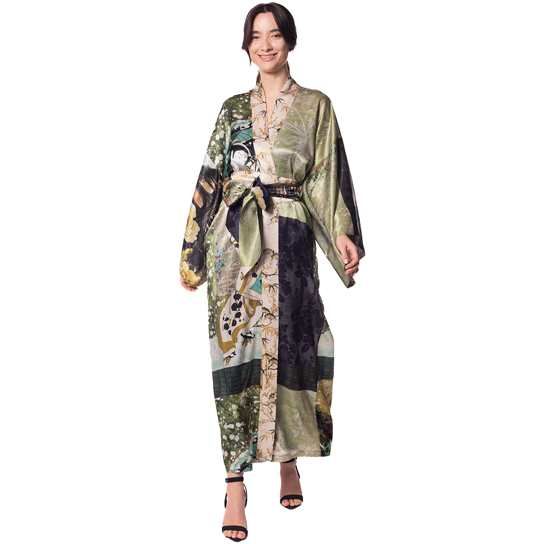 Christine Winter Geisha Silk Long Robe