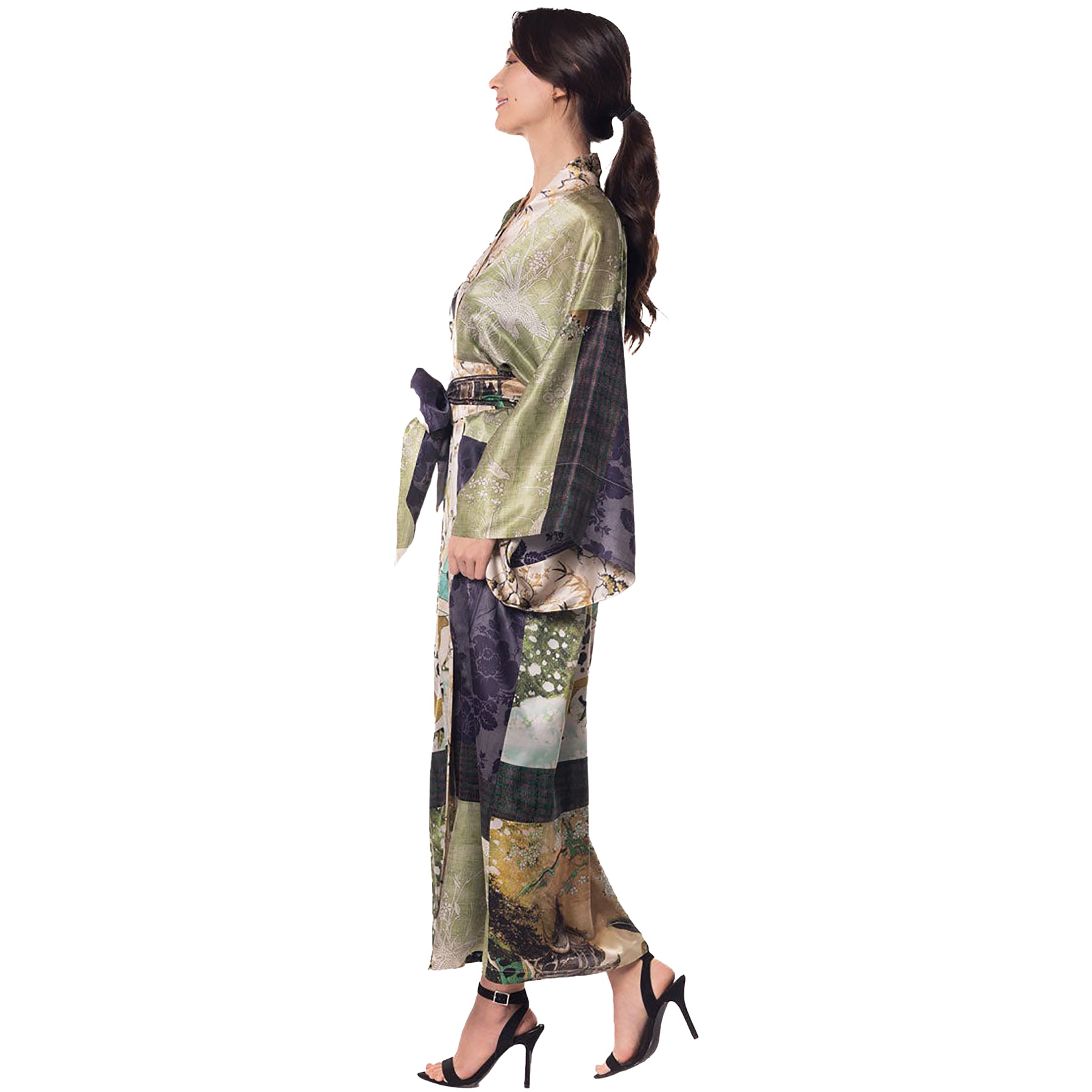 Christine Winter Geisha Silk Long Robe