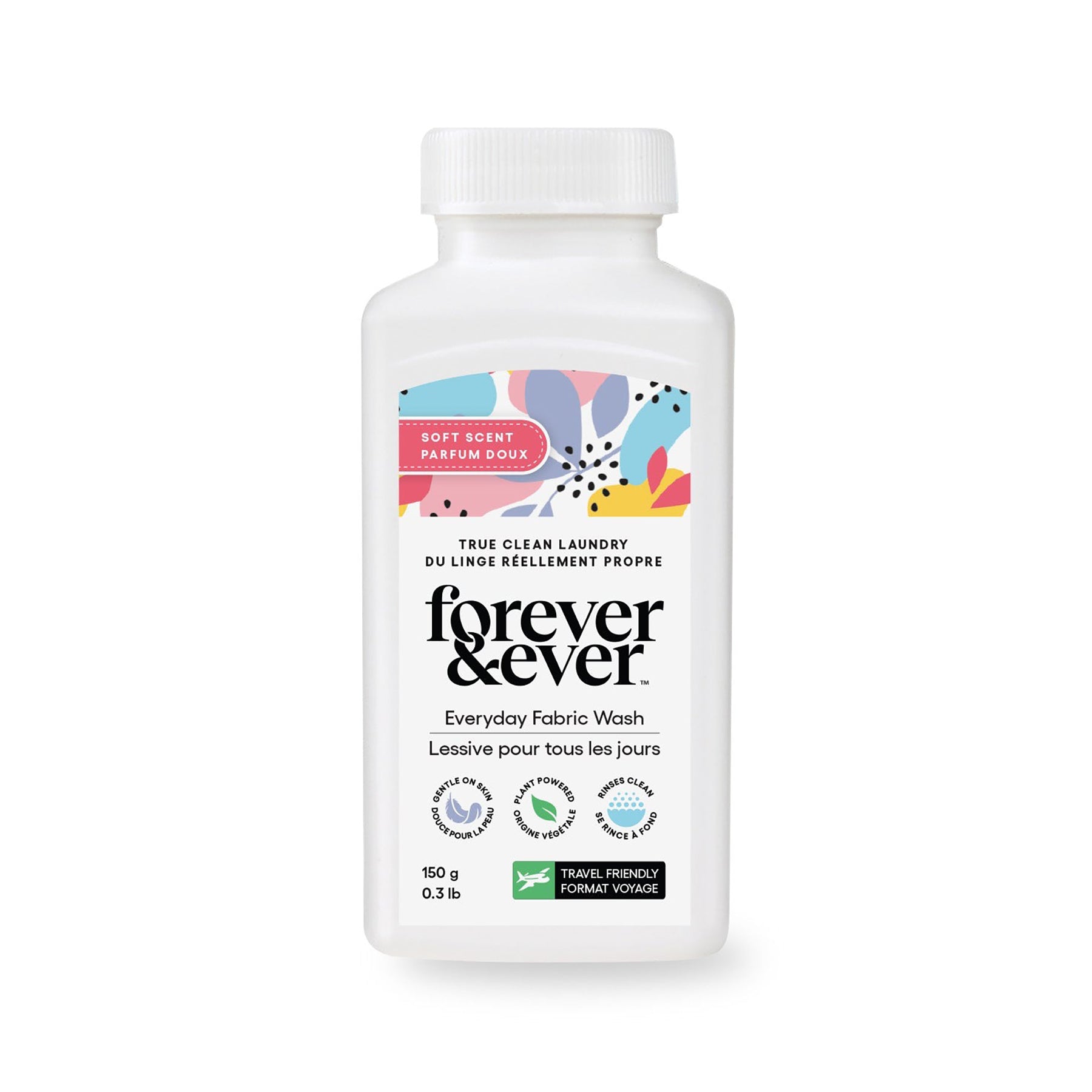 Forever & Ever scented powder wash 150g travel size.