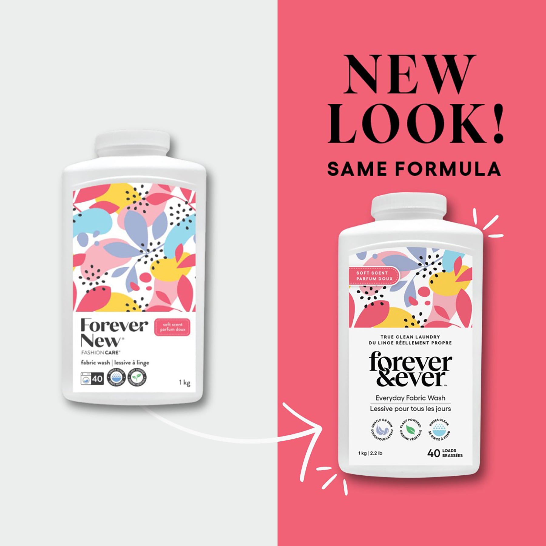 Forever & Ever displaying change of packaging design.