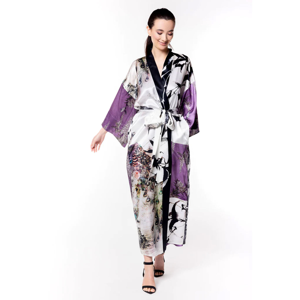 Christine Silk Bijoux Long Robe