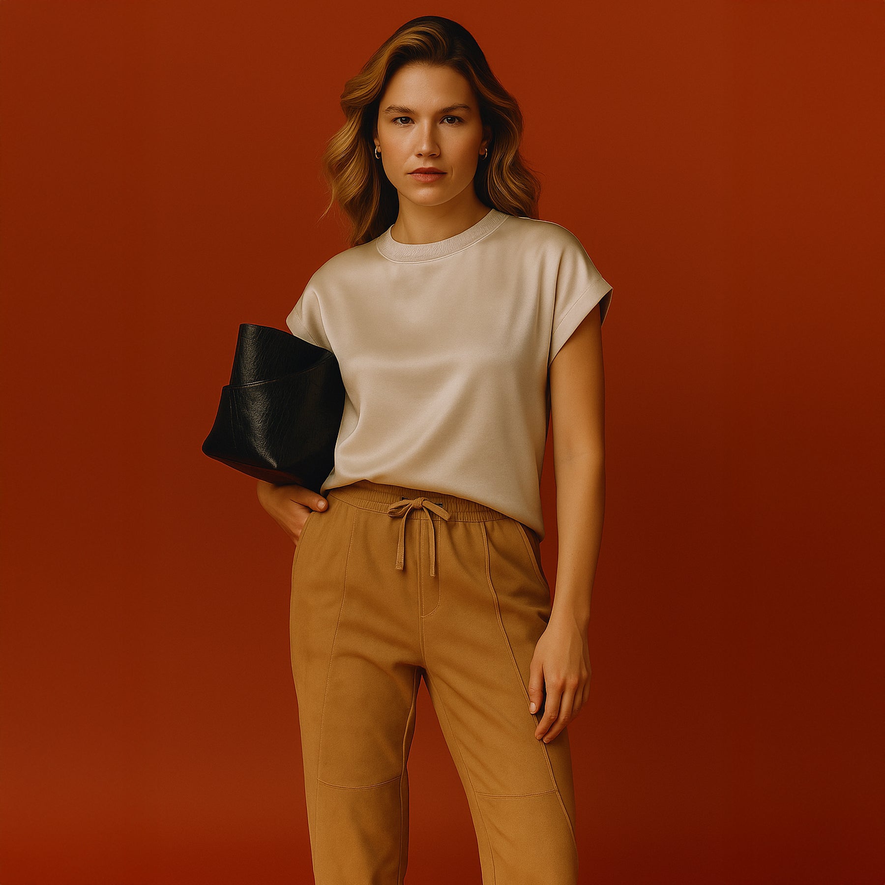 Melissa Nepton Myrtle Vegan Suede Joggers