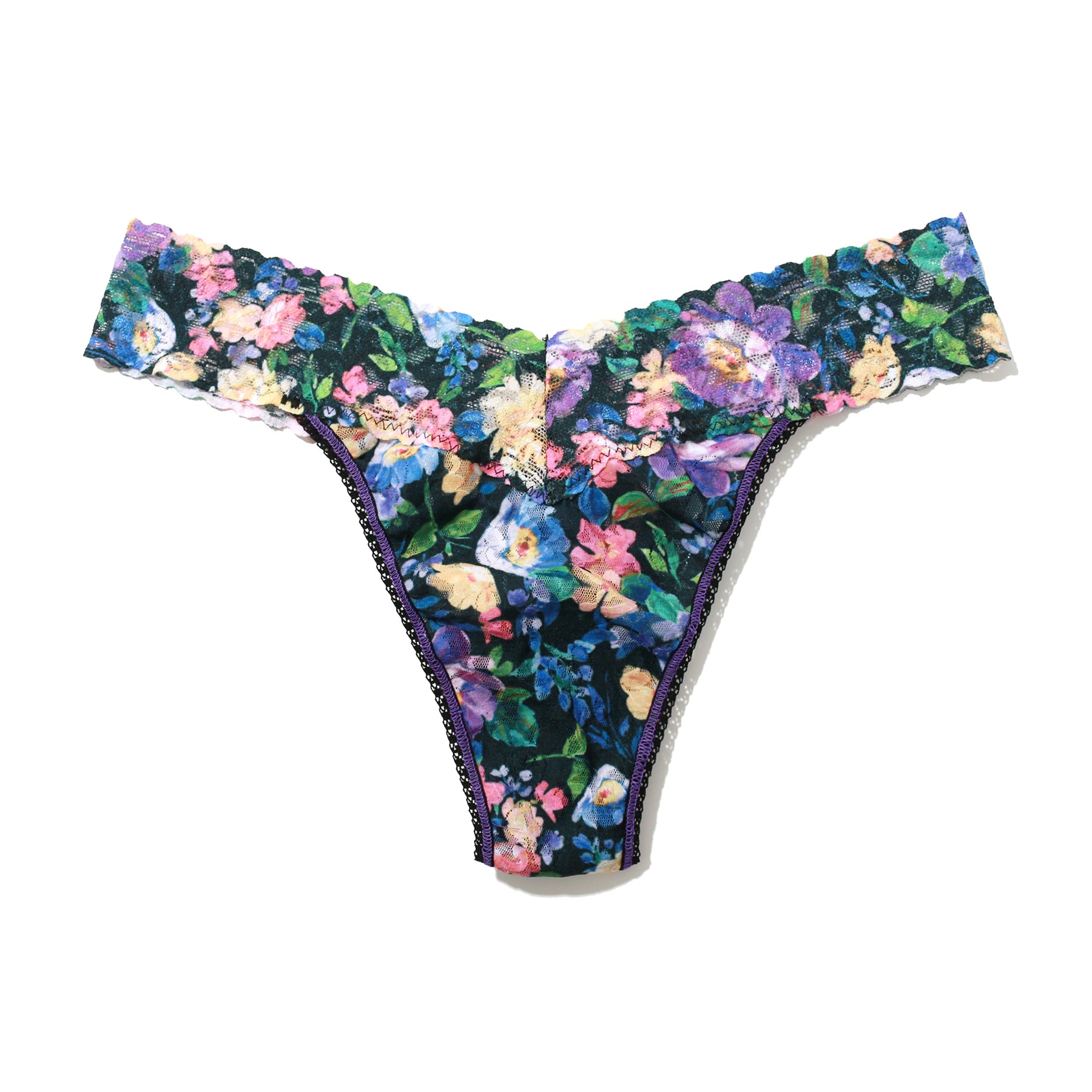 Hanky Panky Printed Lace Original Rise Thong