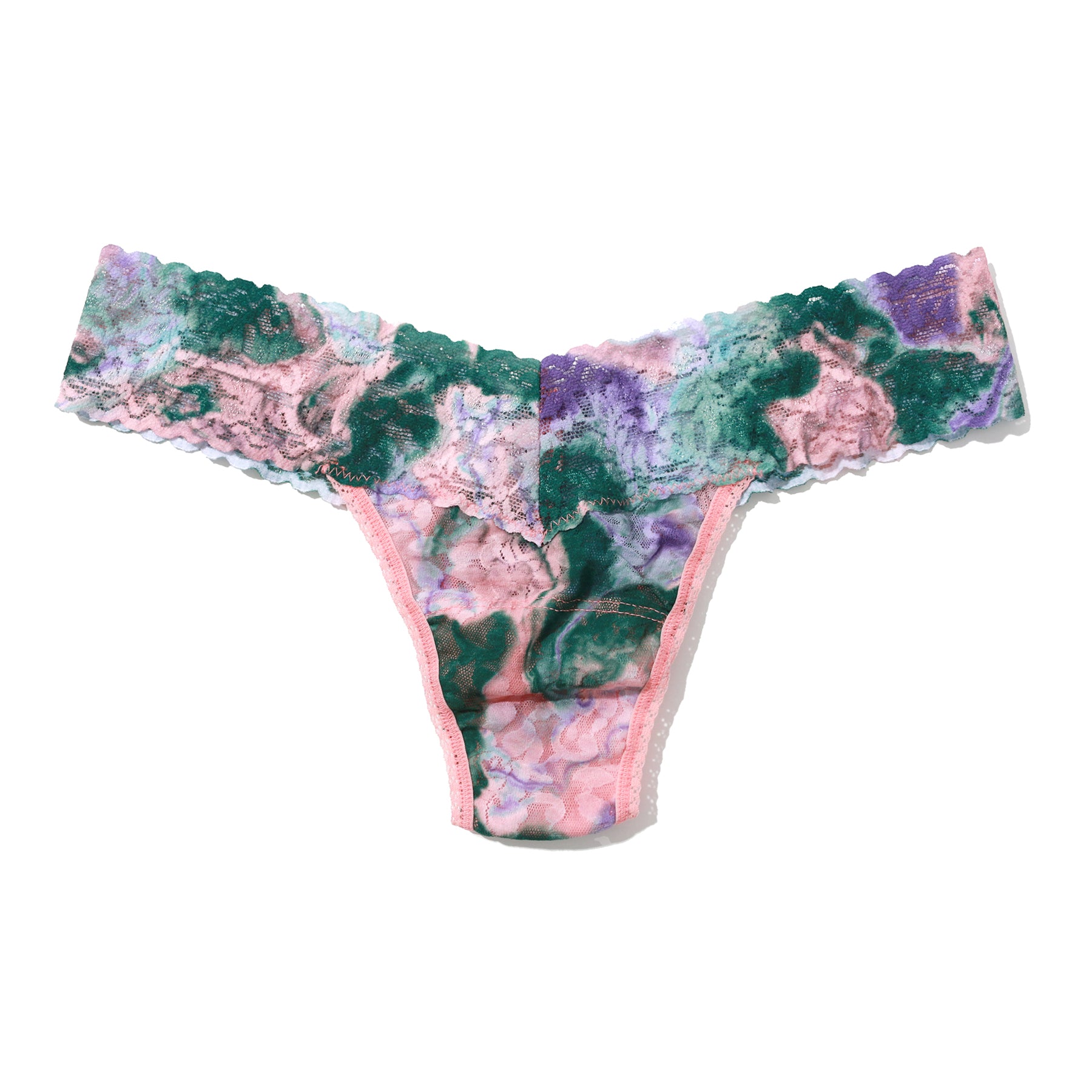 Hanky Panky Printed Lace Low Rise Thong