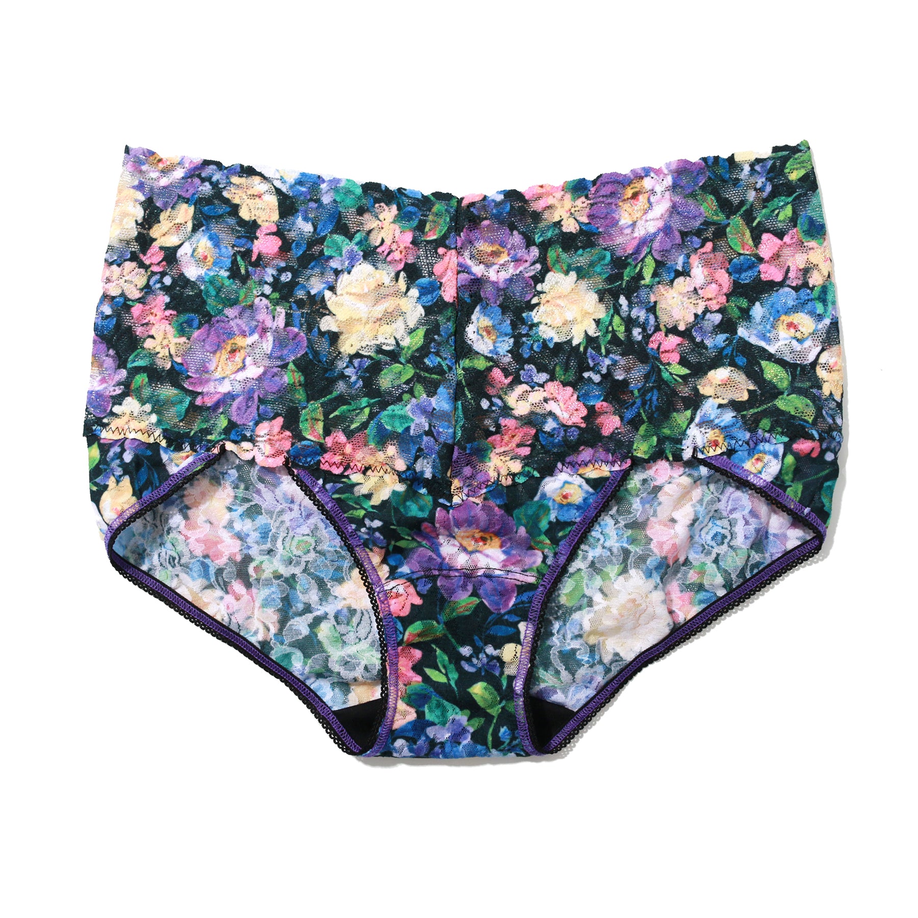 Hanky Panky Printed Lace V-Kini Retro Briefs