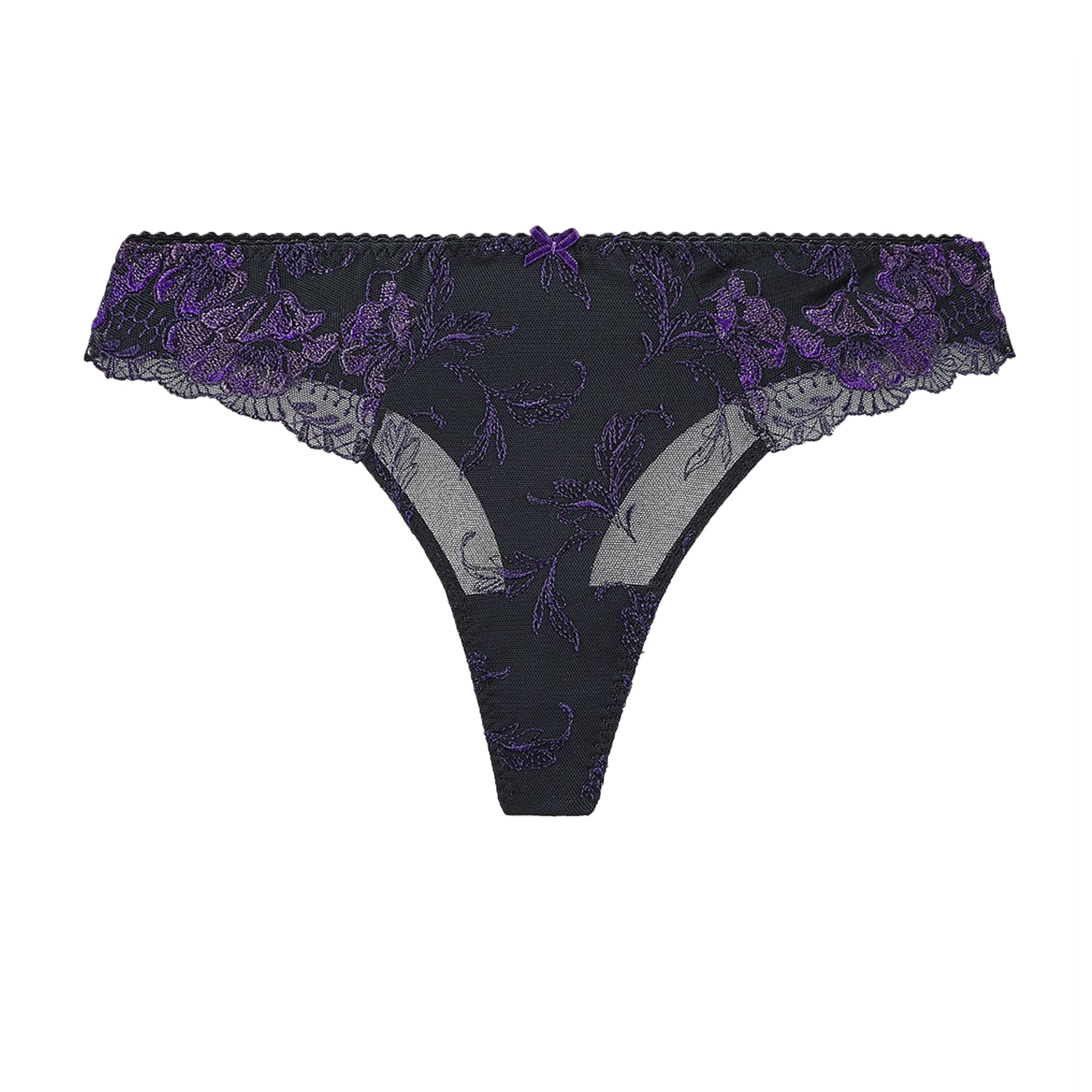 Cait Thong Dark Purple Plus Thong, 2X