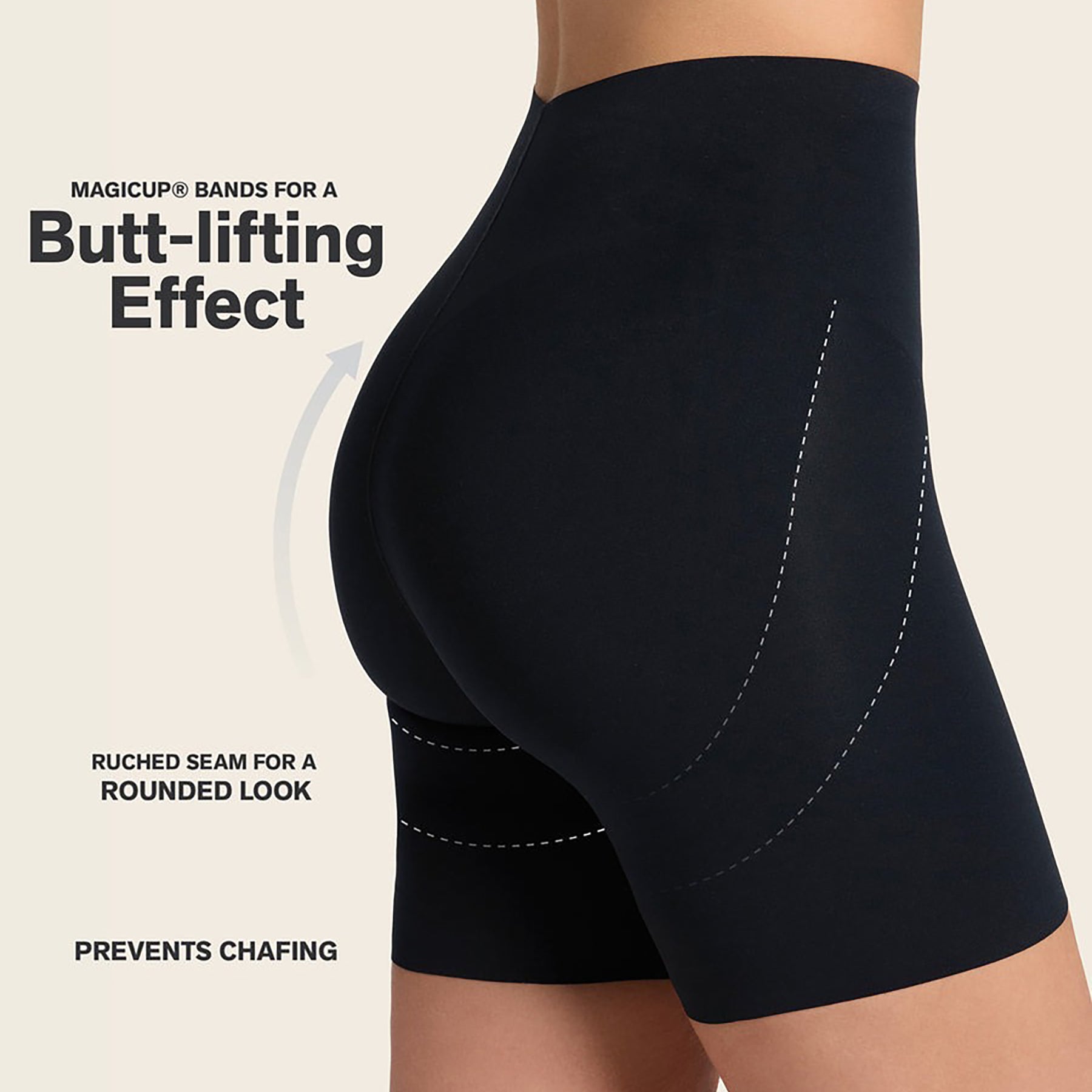 Leonisa Seamless Butt Lifter Shaper Short